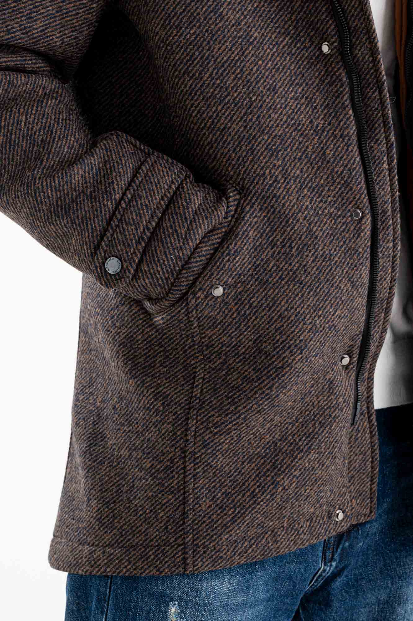 Cappotto corto con cappuccio