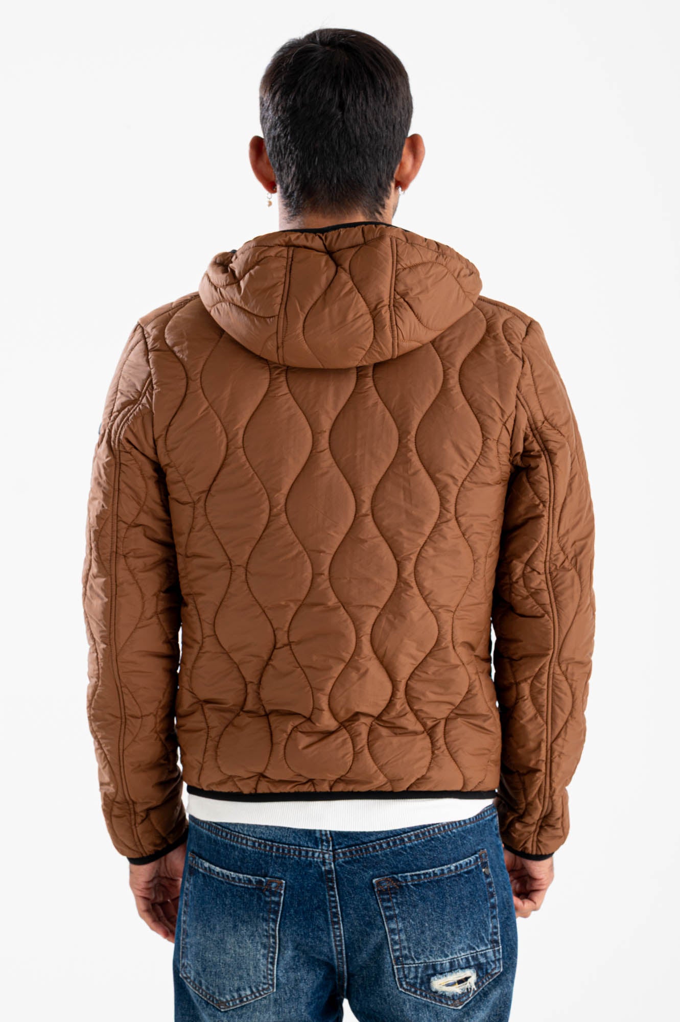 Cappotto corto con cappuccio