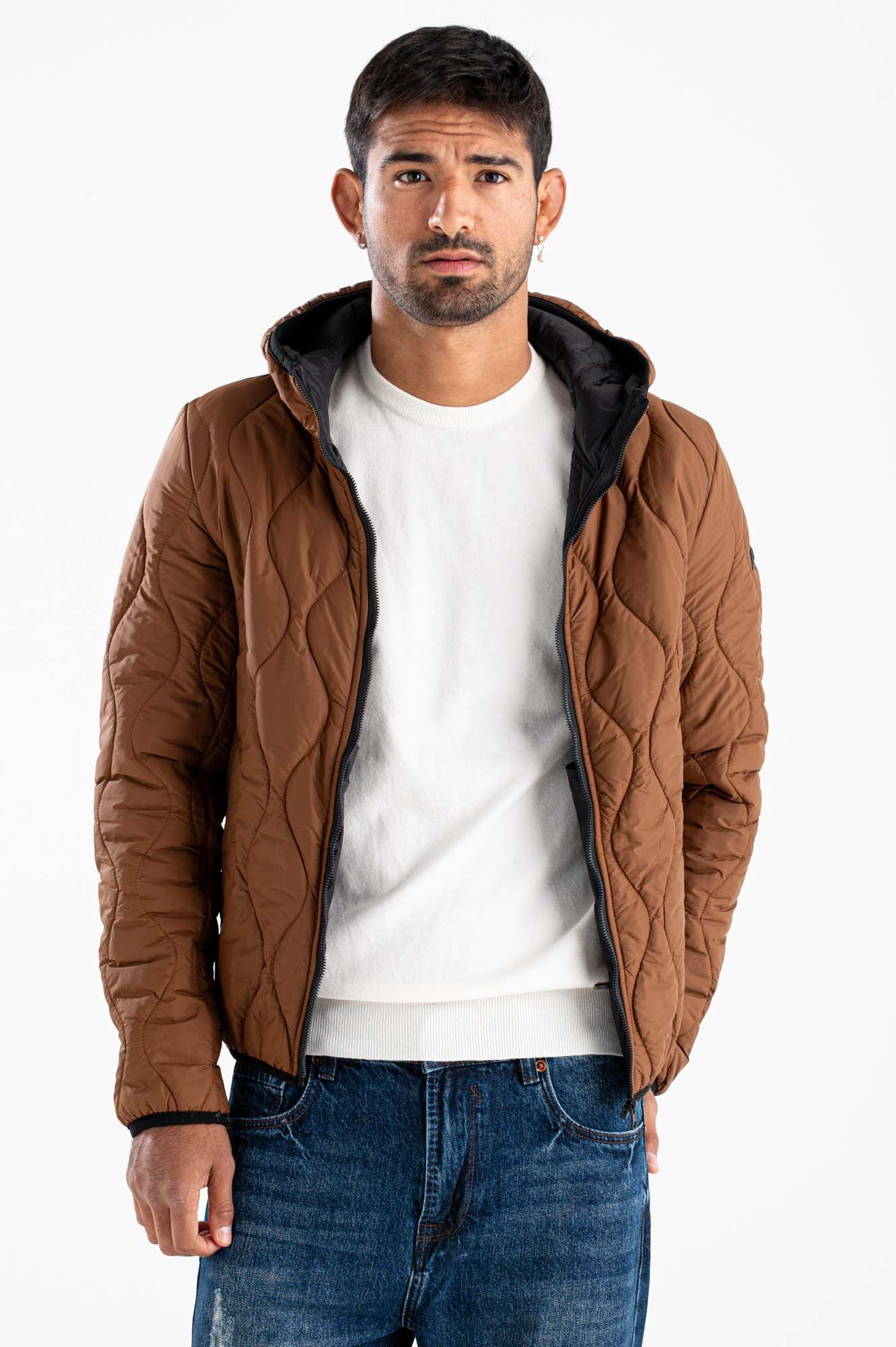 Cappotto corto con cappuccio