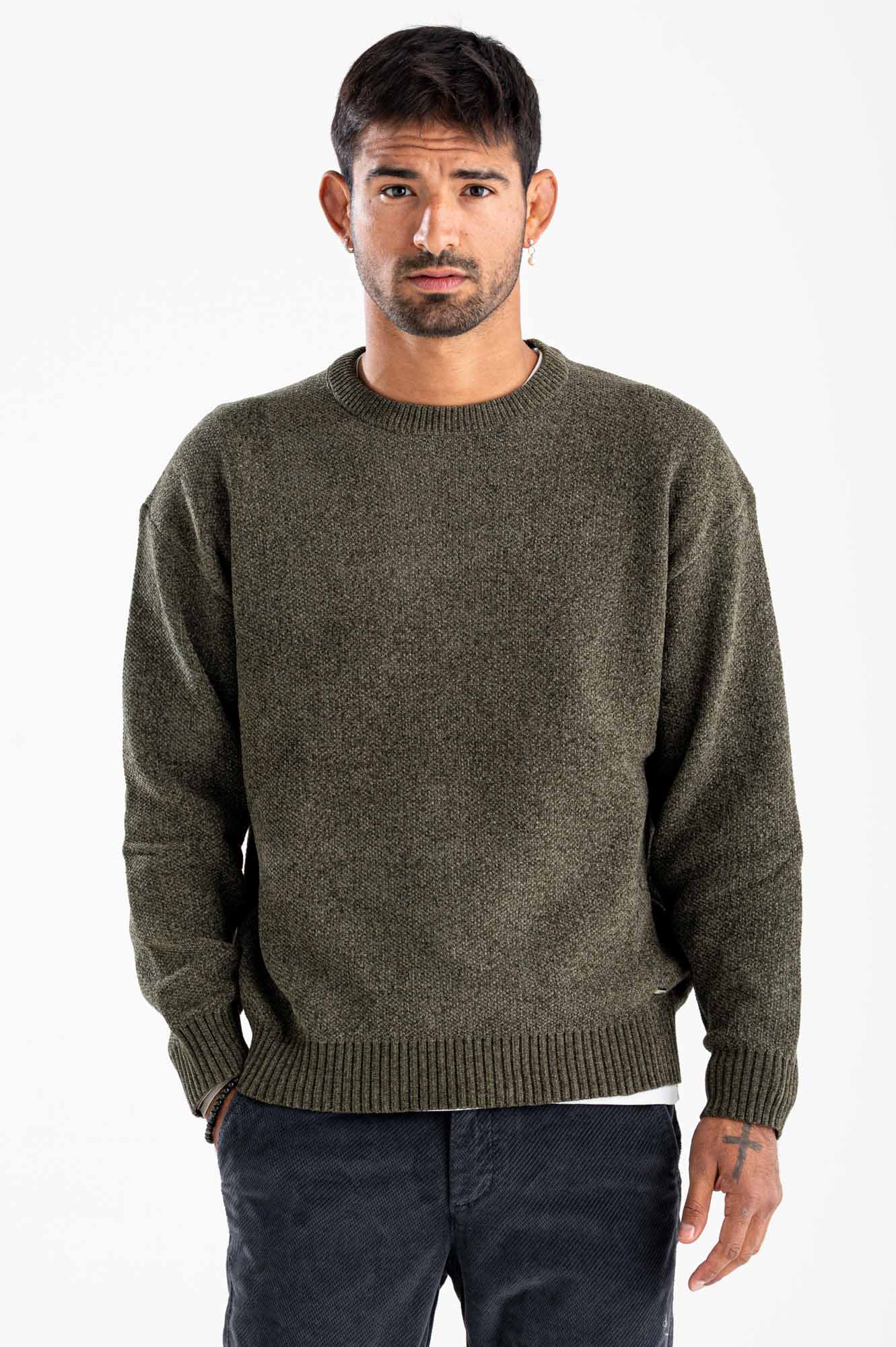 Maglia ciniglia over size