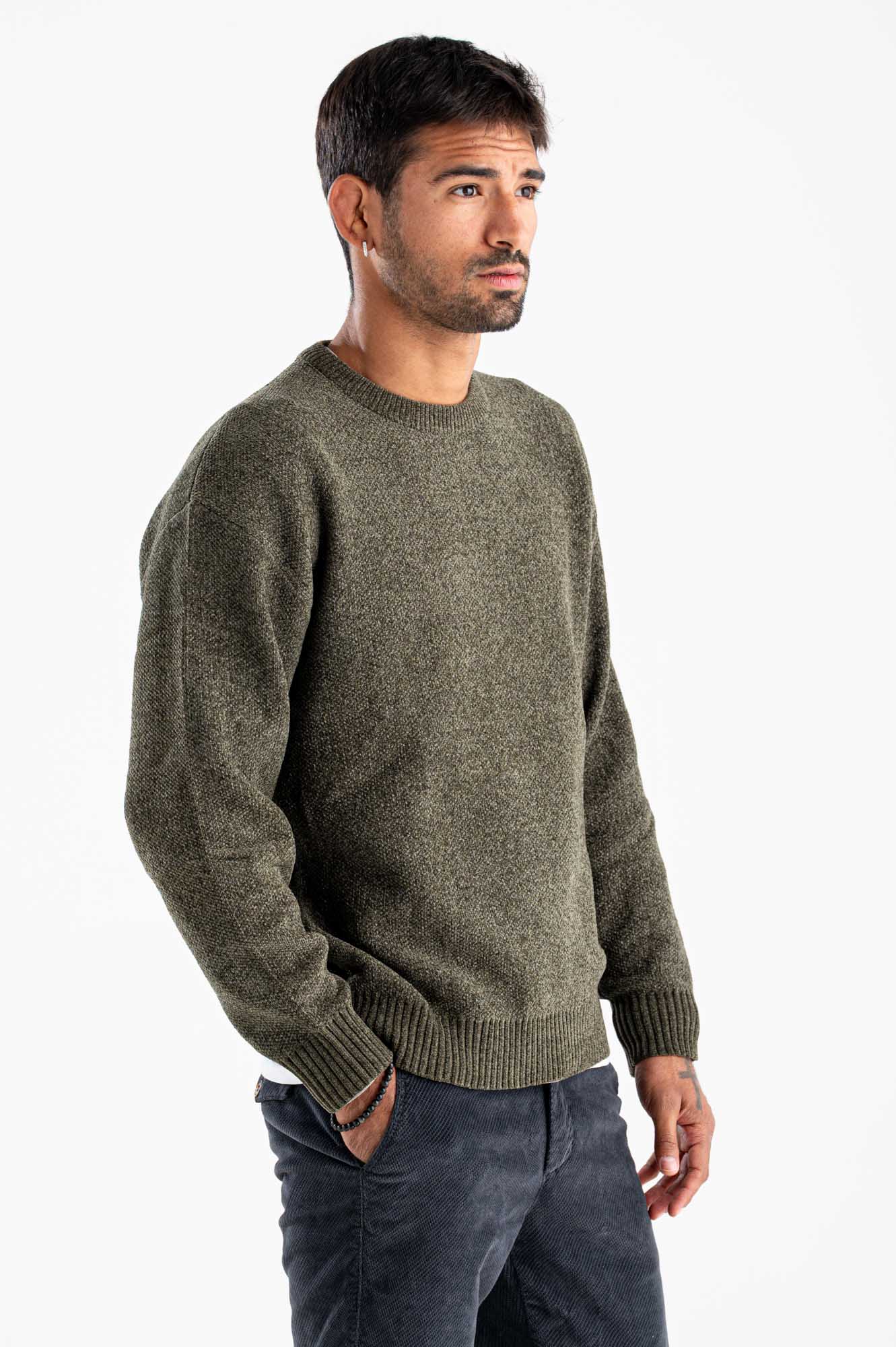 Maglia ciniglia over size