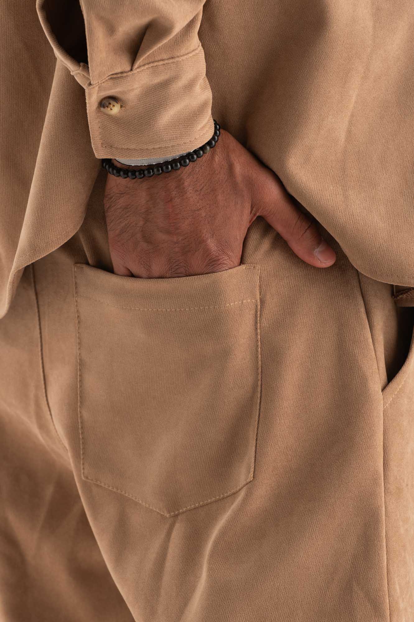 Pantalone coordinato velluto