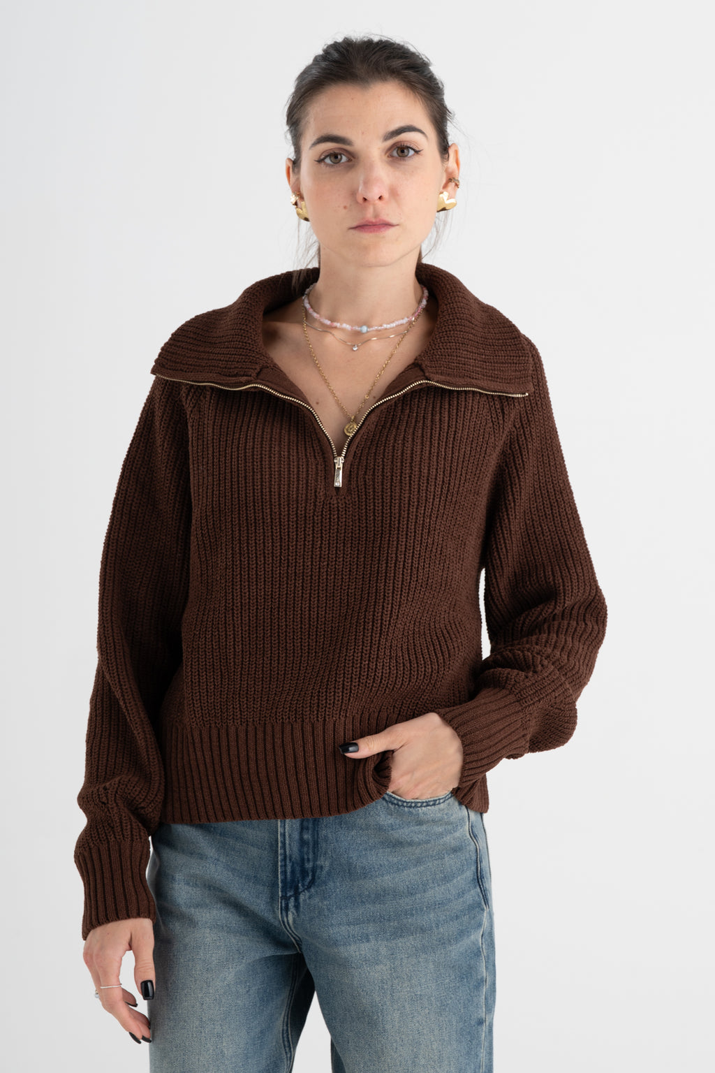 Maglia half ciniglia