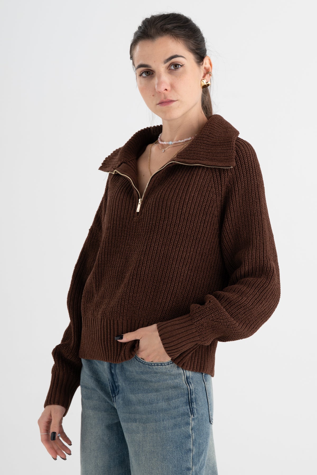 Maglia half ciniglia