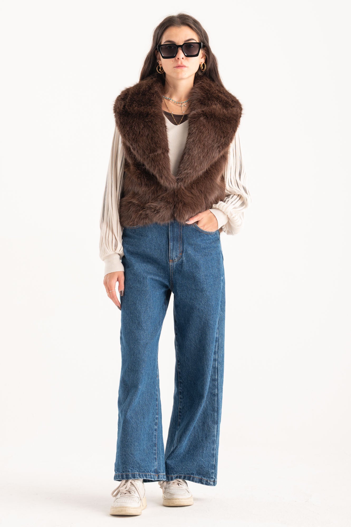 Gilet ecopelliccia Madelyn