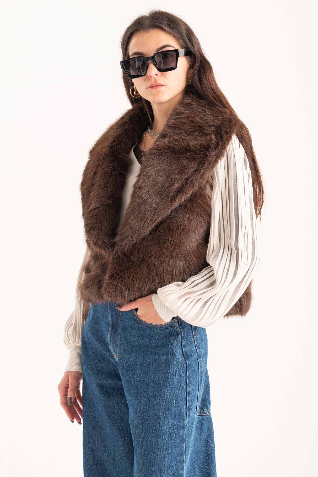 Gilet ecopelliccia Madelyn