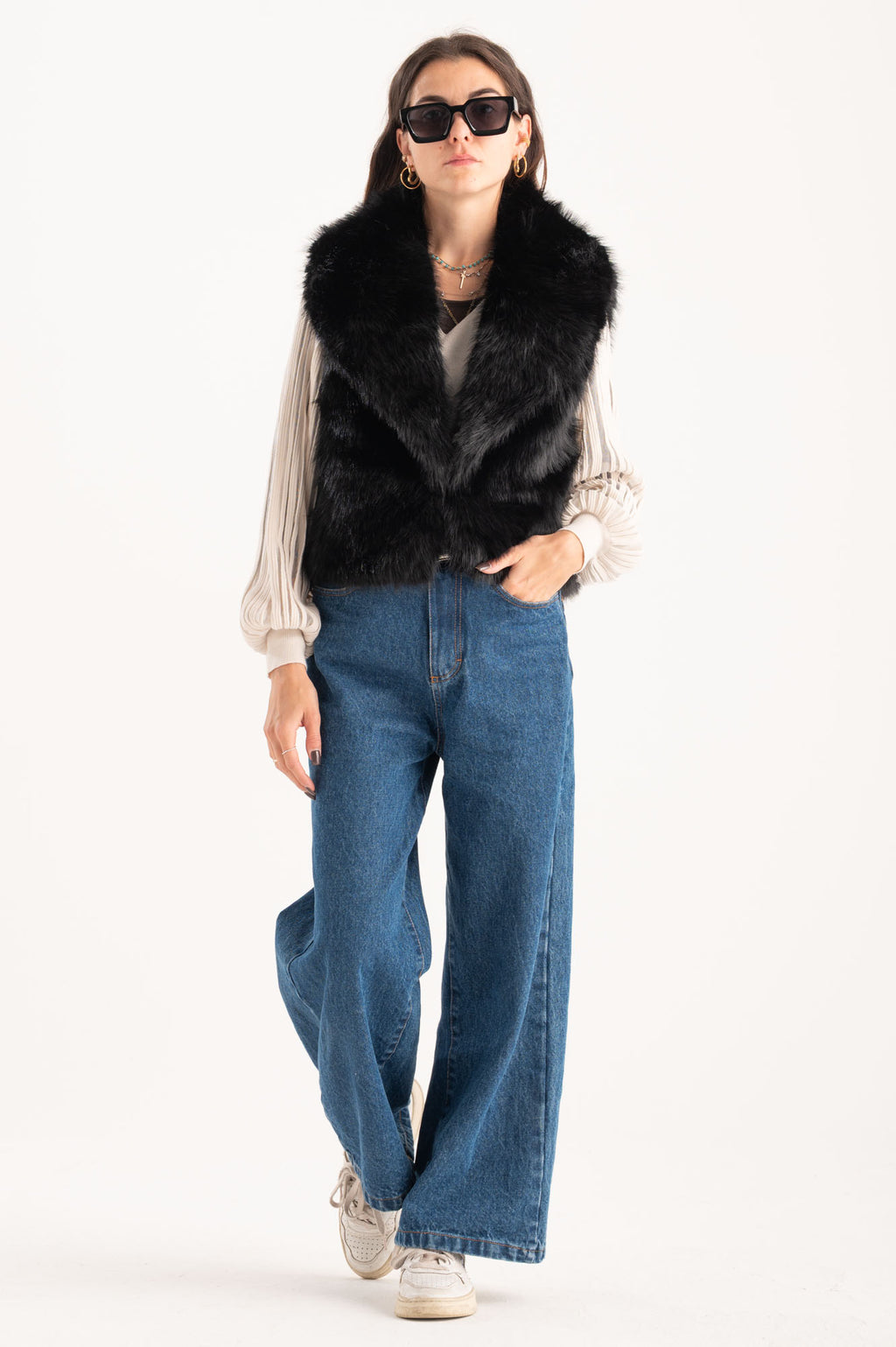 Gilet ecopelliccia Madelyn