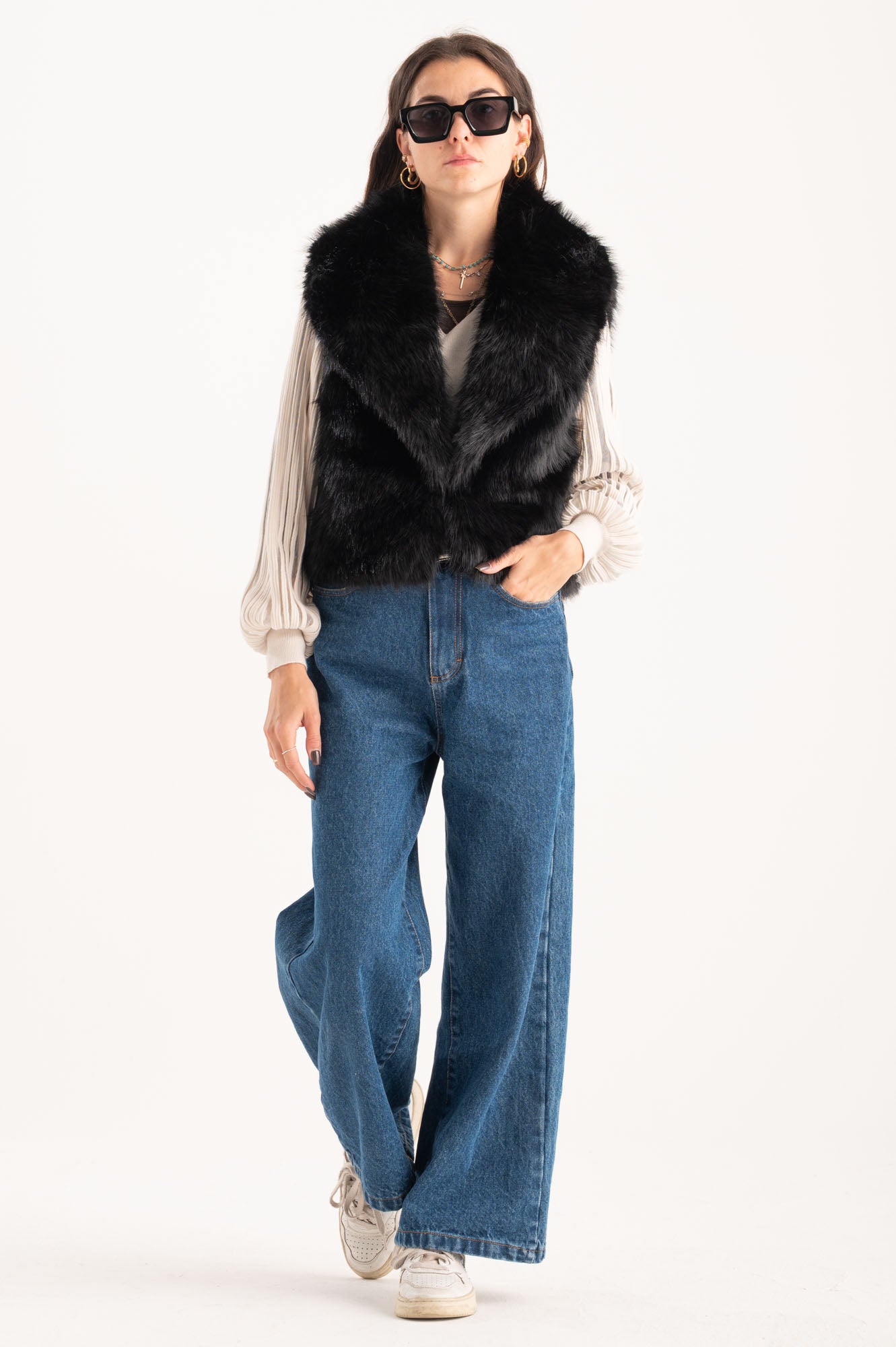 Gilet ecopelliccia Madelyn