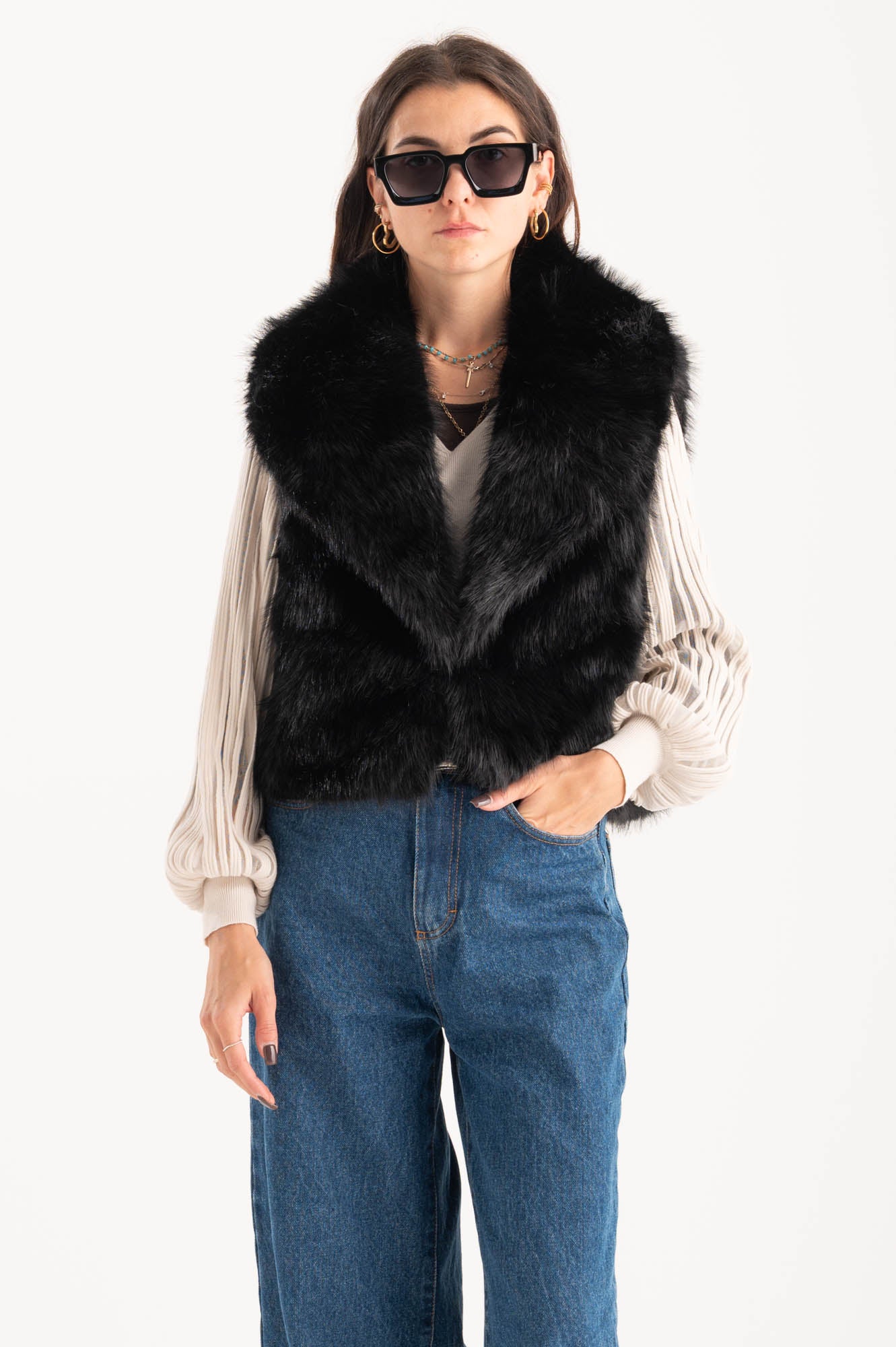 Gilet ecopelliccia Madelyn