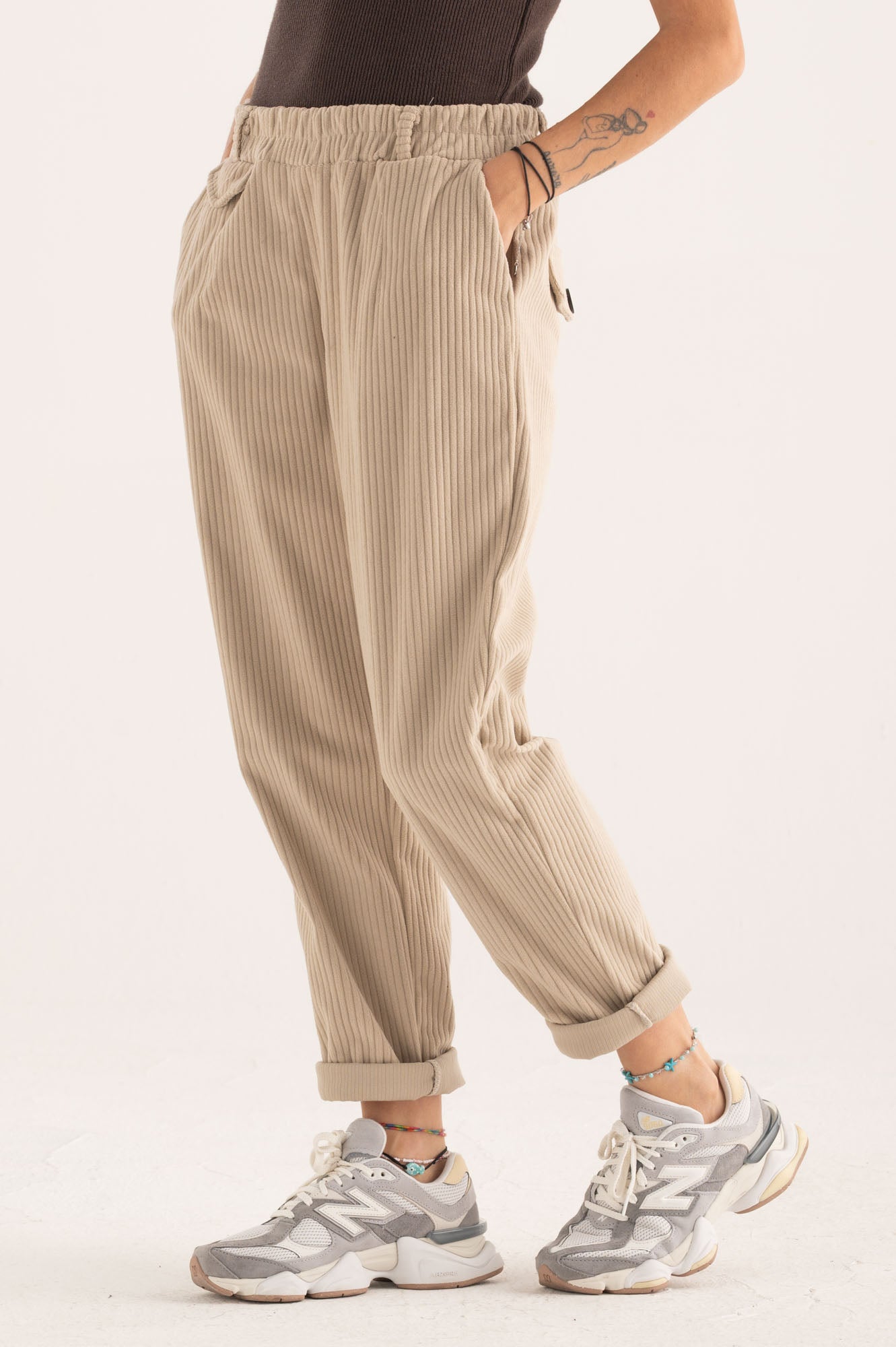 Pant velvet costa larga