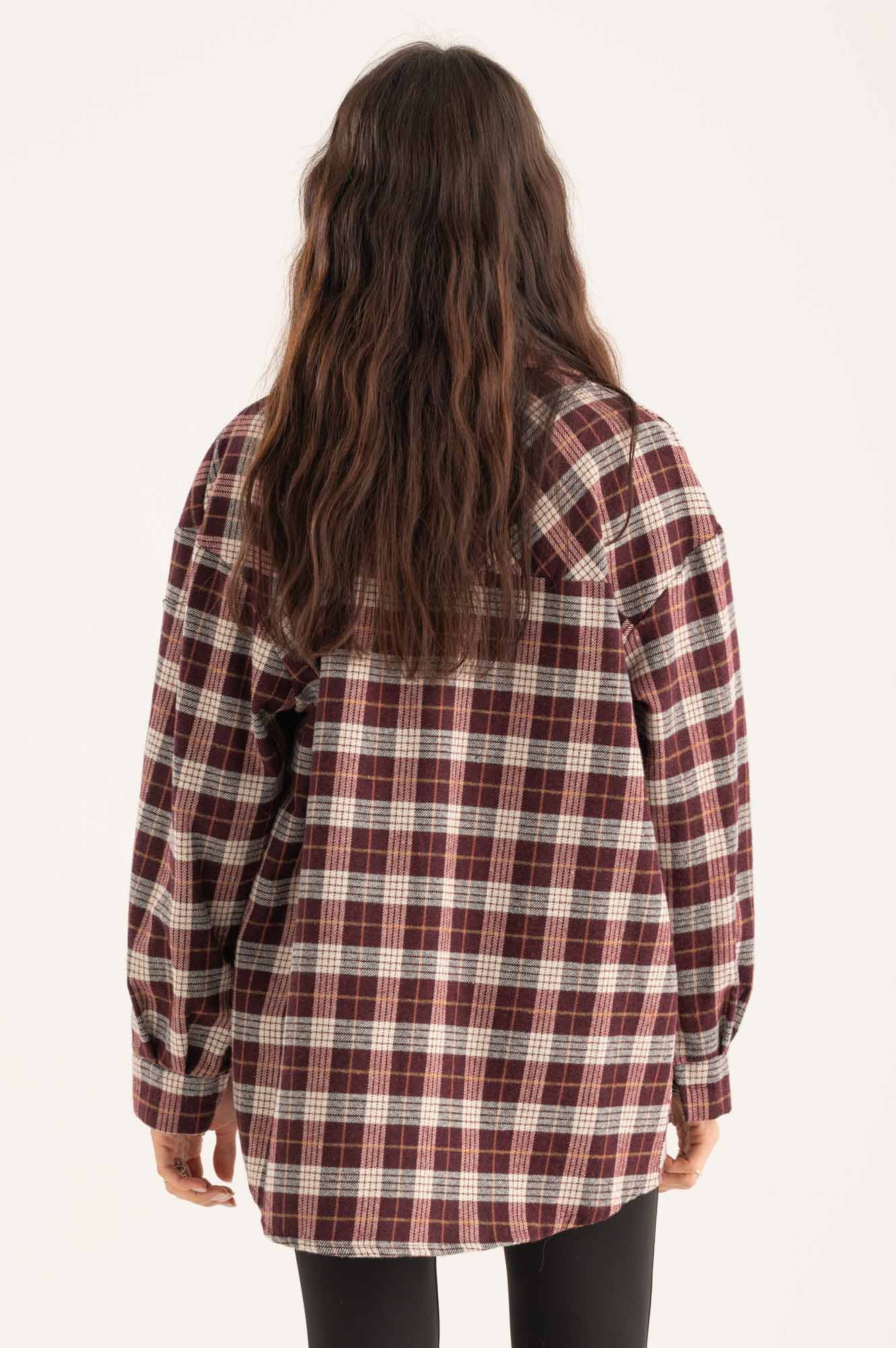 Camicia quadri spille