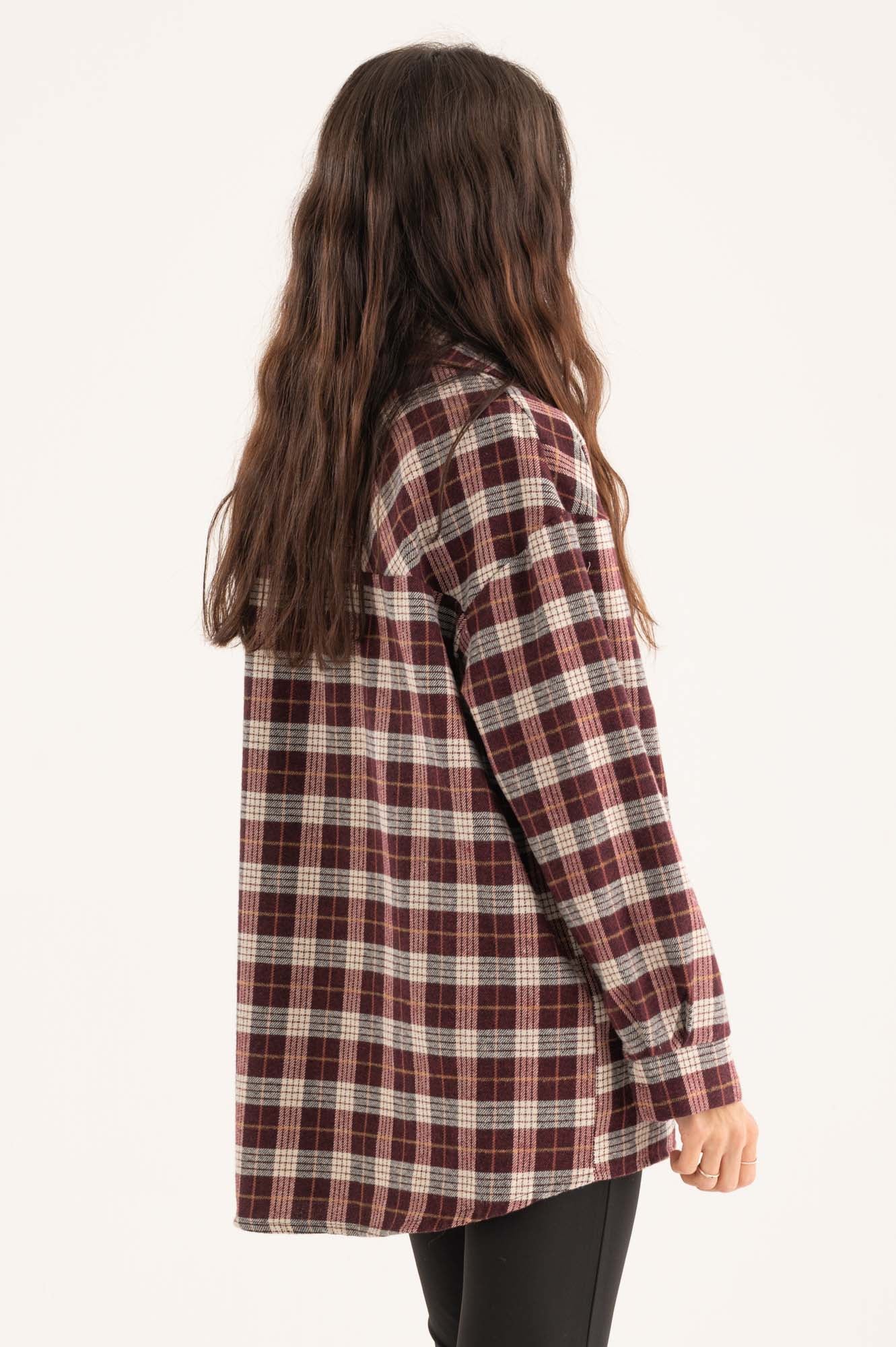 Camicia quadri spille