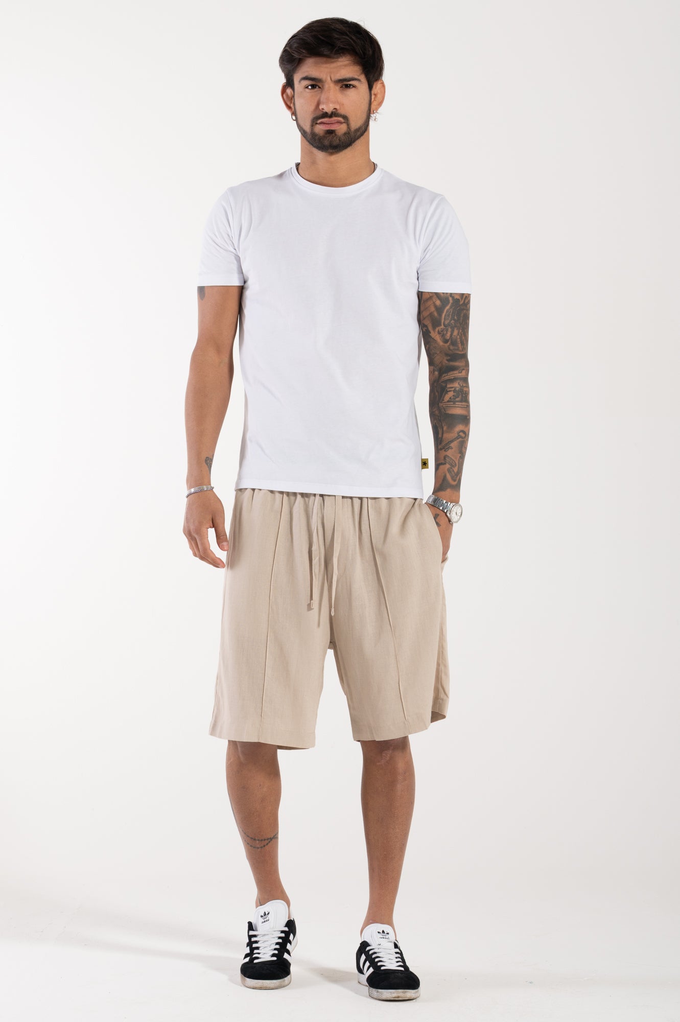 Essential linen shorts