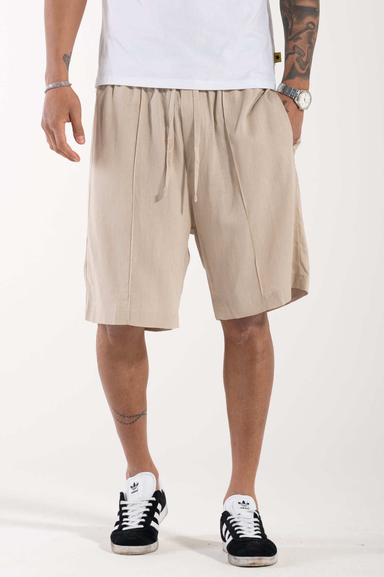 Essential linen shorts