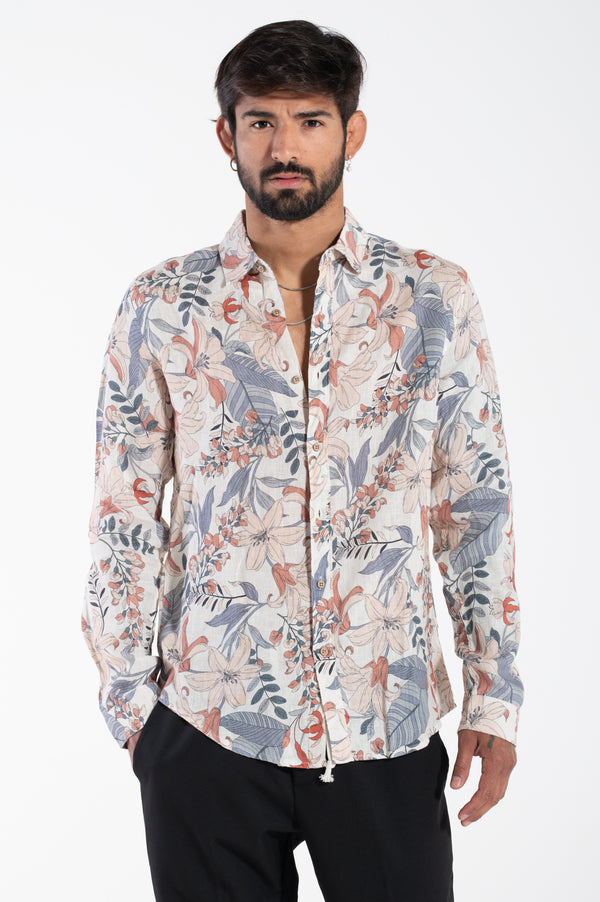 Linen Flower Shirt