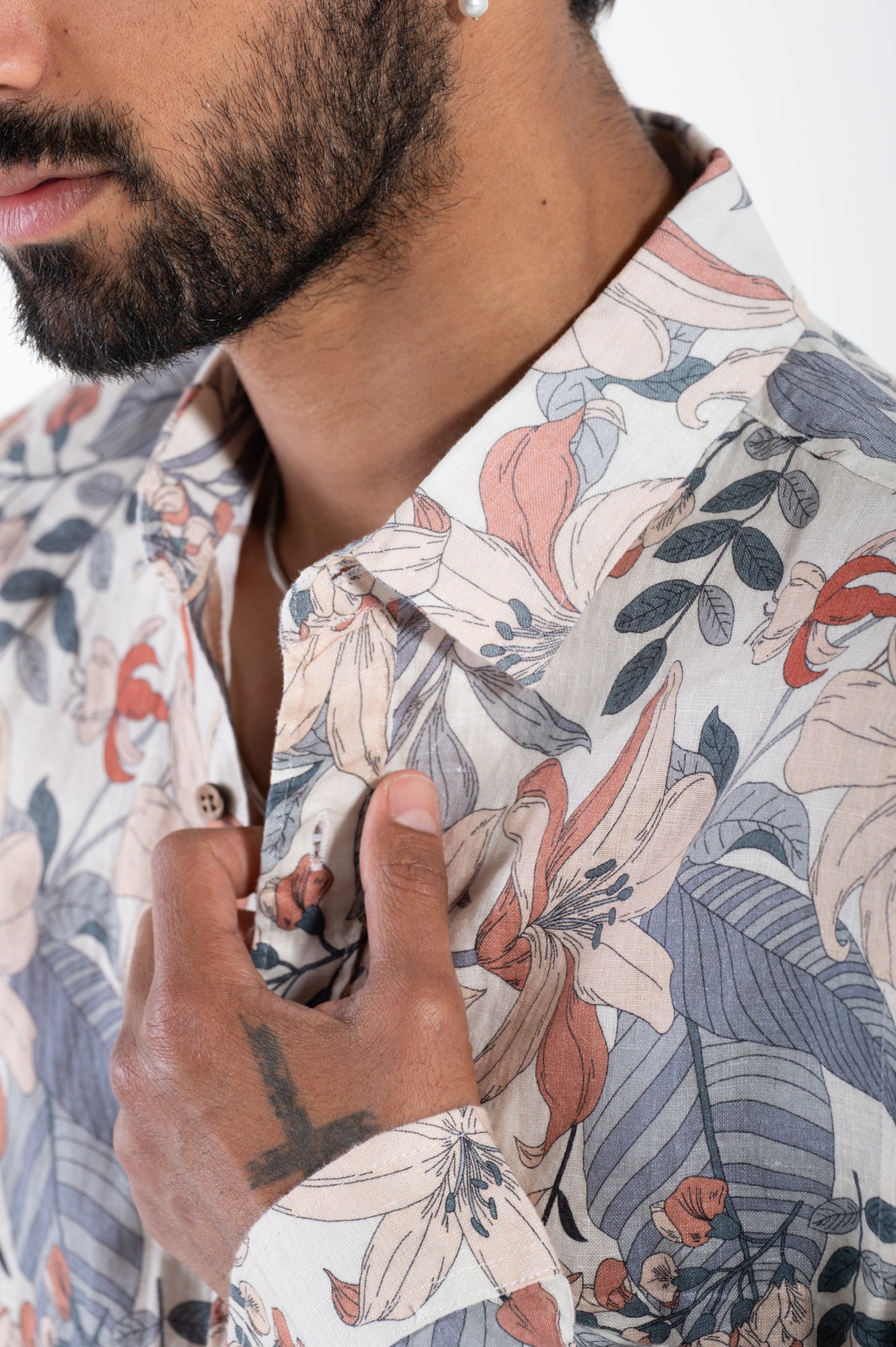 Linen Flower Shirt