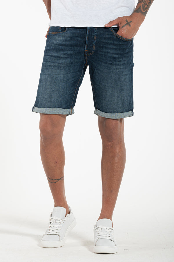 JJ Rick short dark blue denim