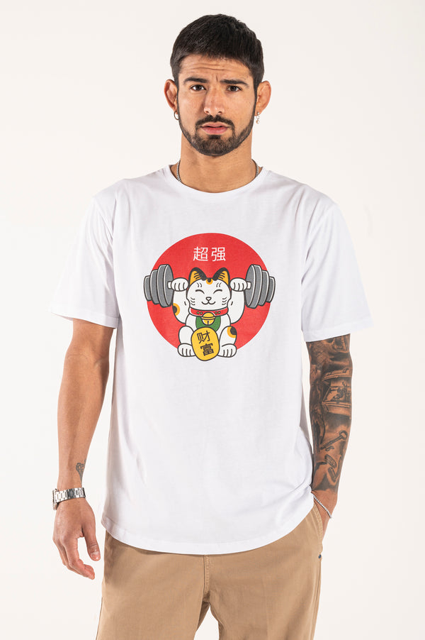 Camiseta del gato de la suerte Berna