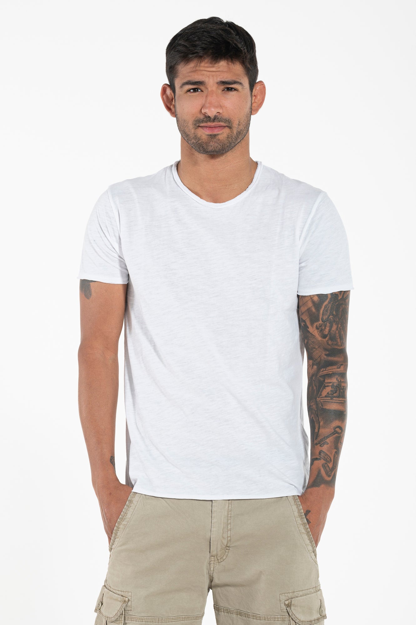 Brushed tee
