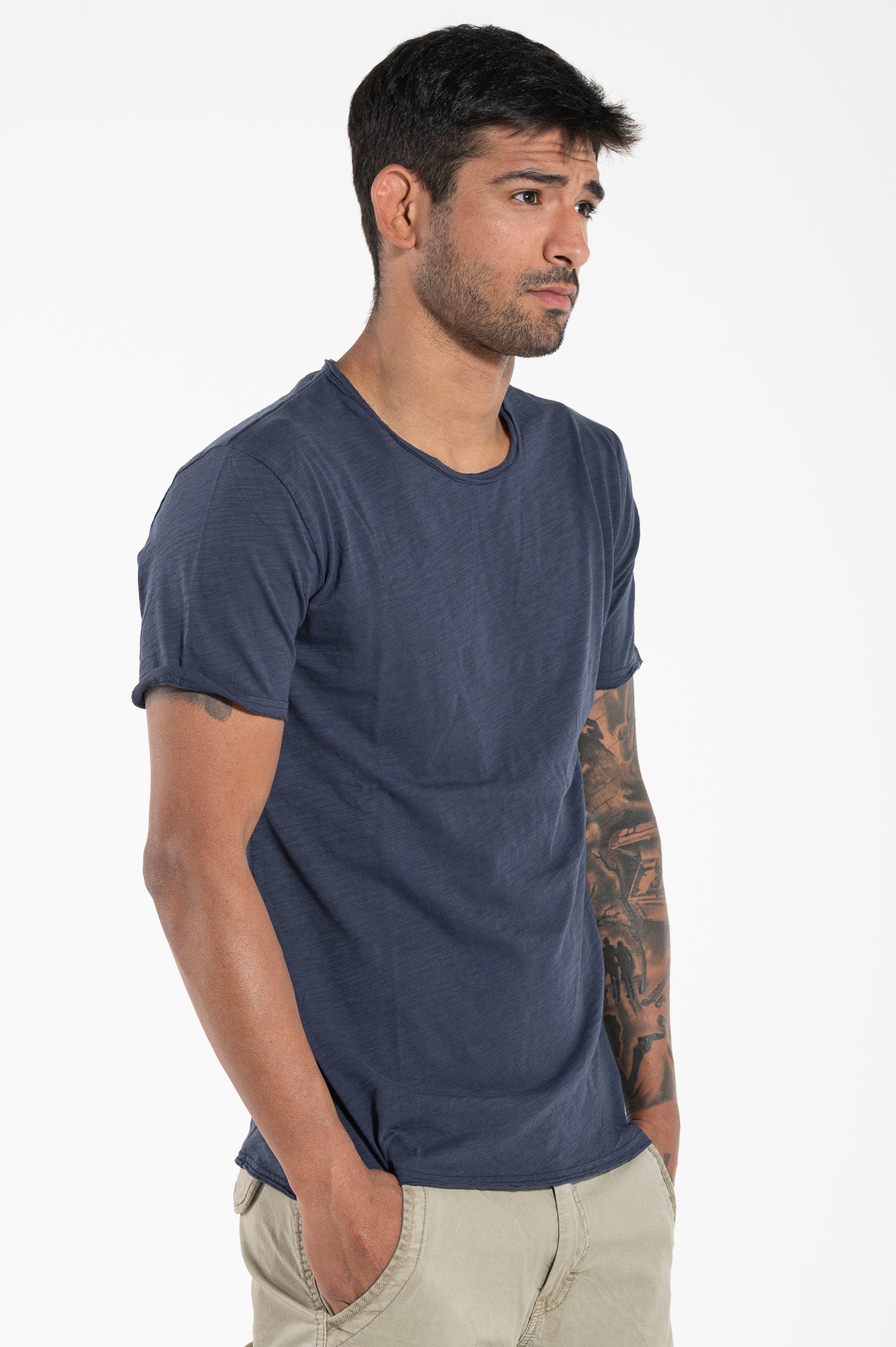 Brushed tee