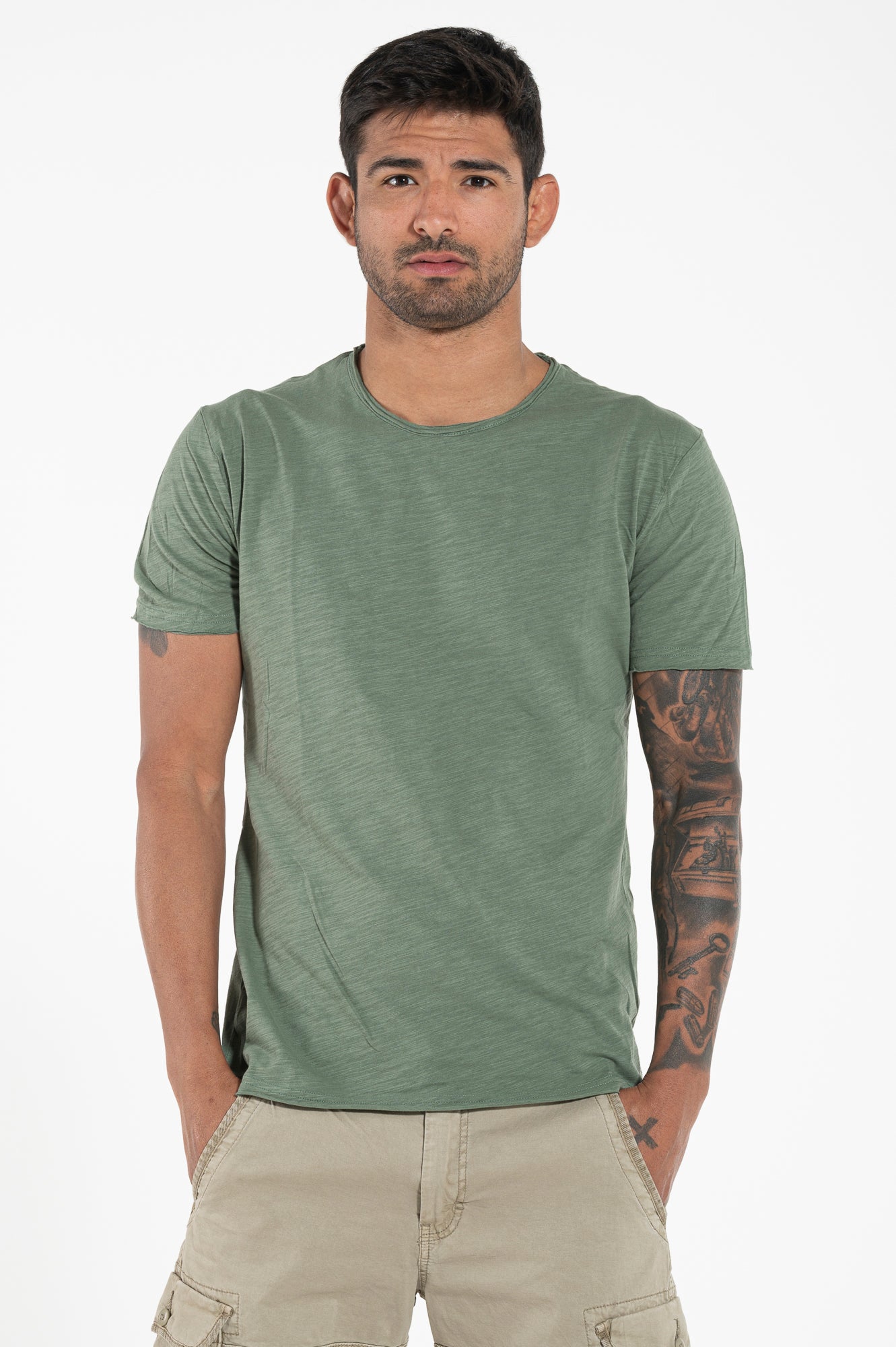 Brushed tee