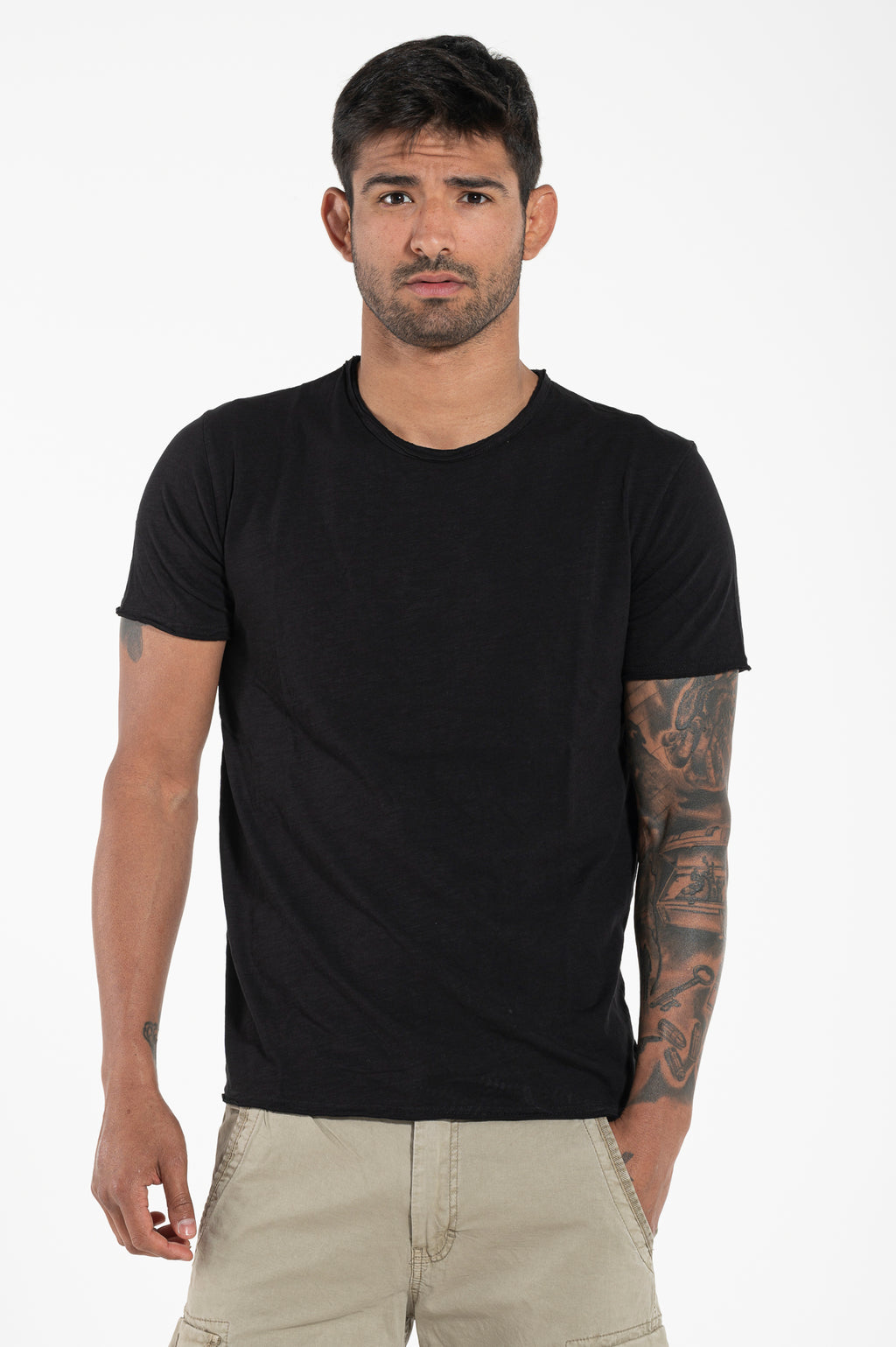 Brushed tee