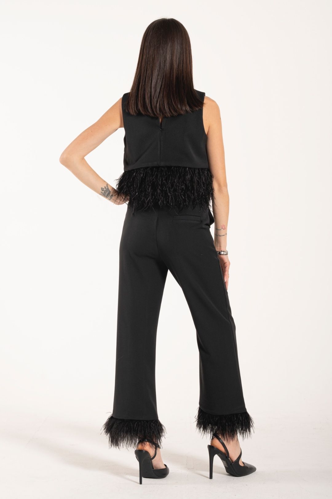 Pantalone piume Lumina