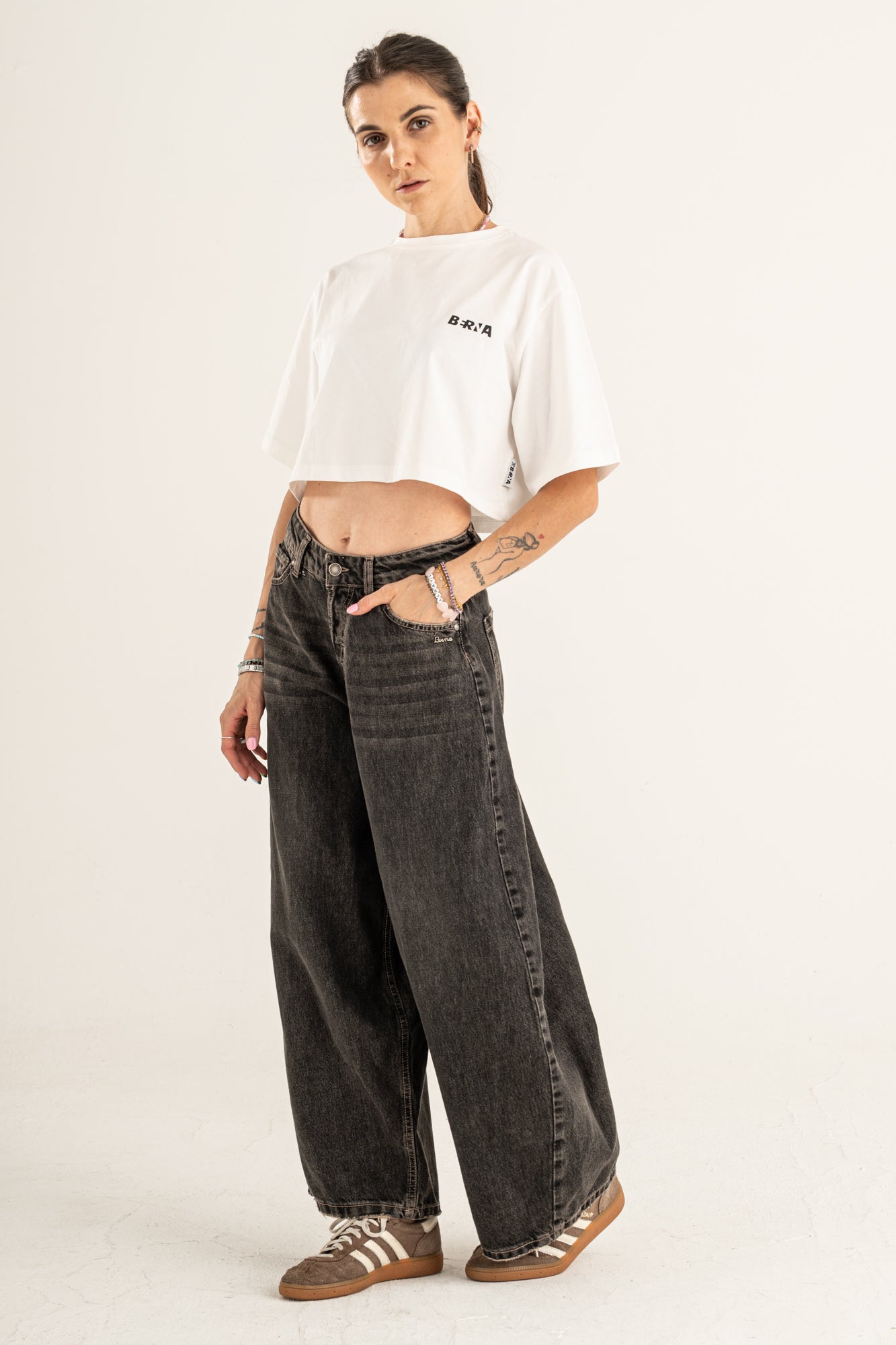 Jeans Berna balloon gray