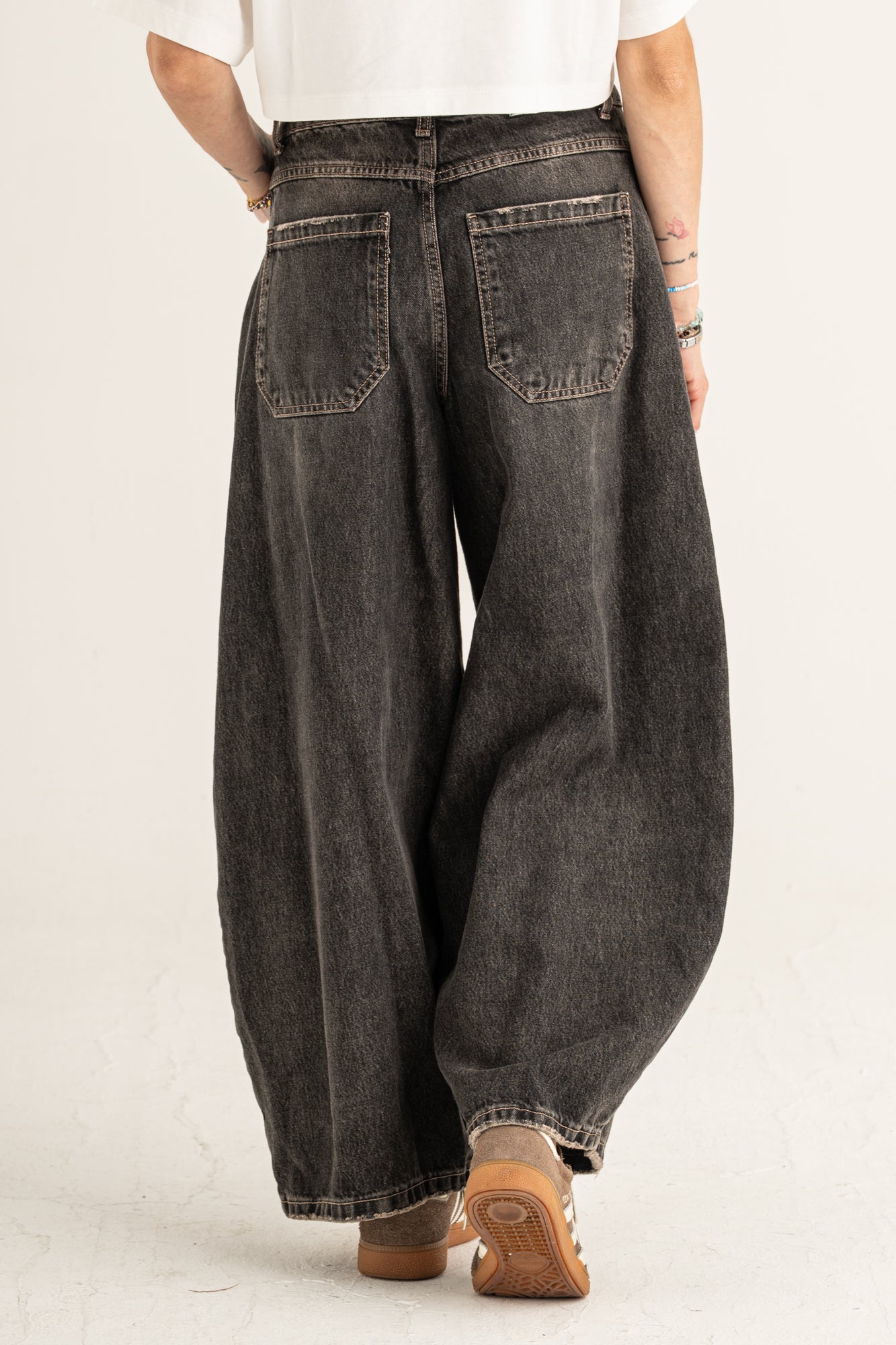 Jeans Berna balloon gray