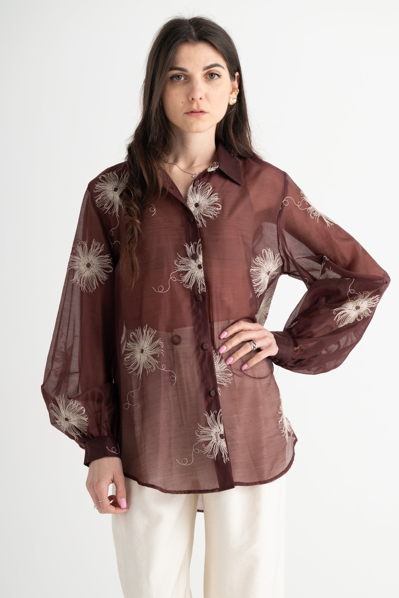 Camicia India fiori Berna