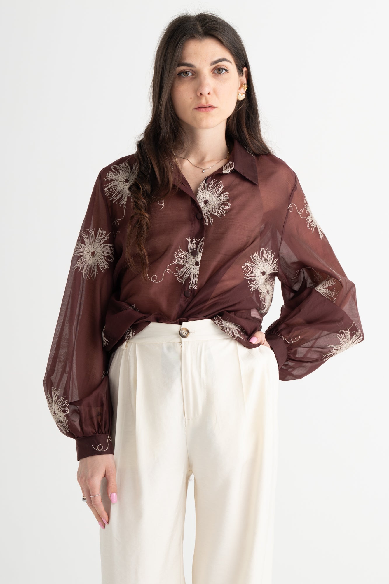 Camicia India fiori Berna