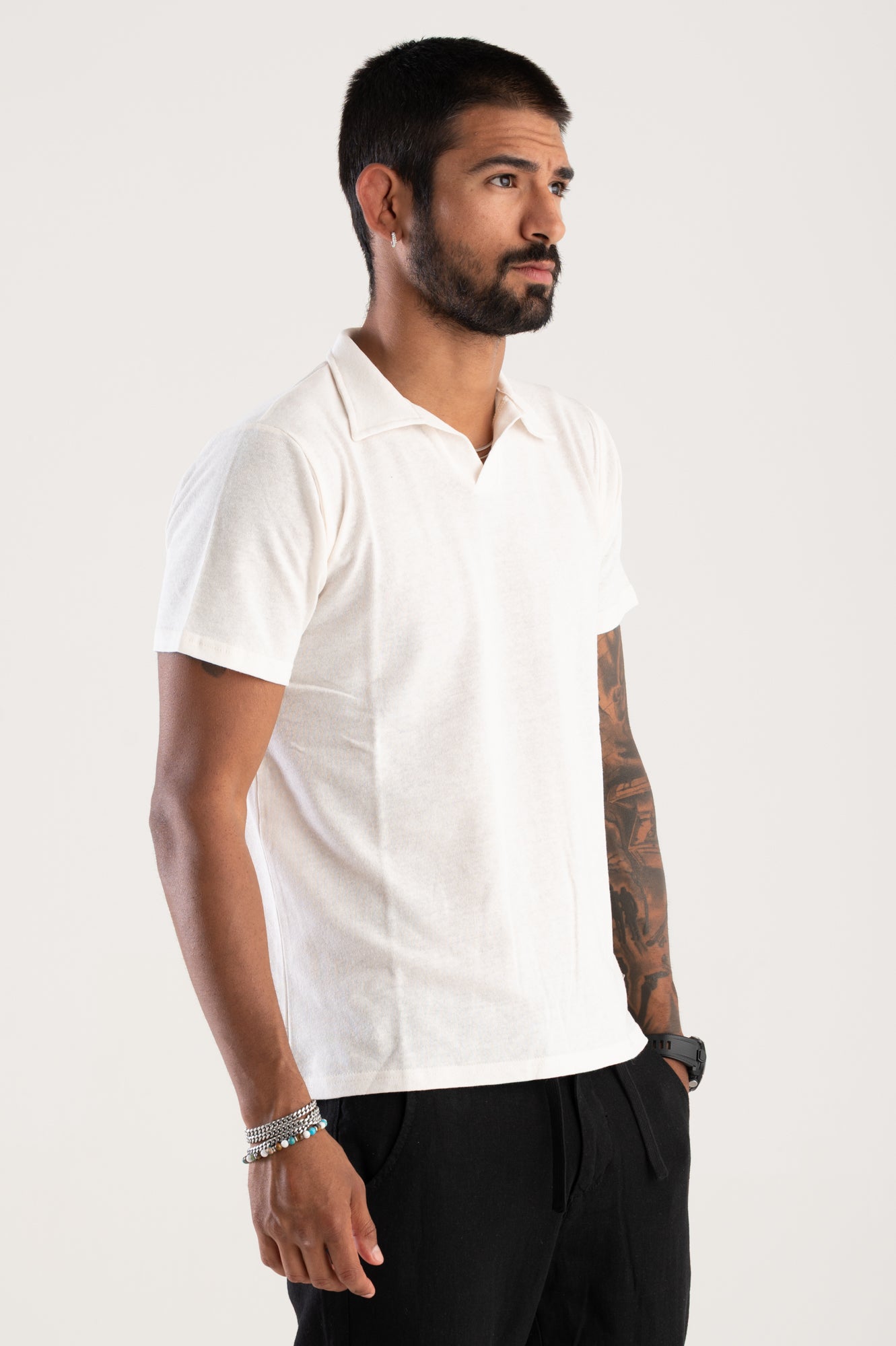 Polo linen cotton Bl11