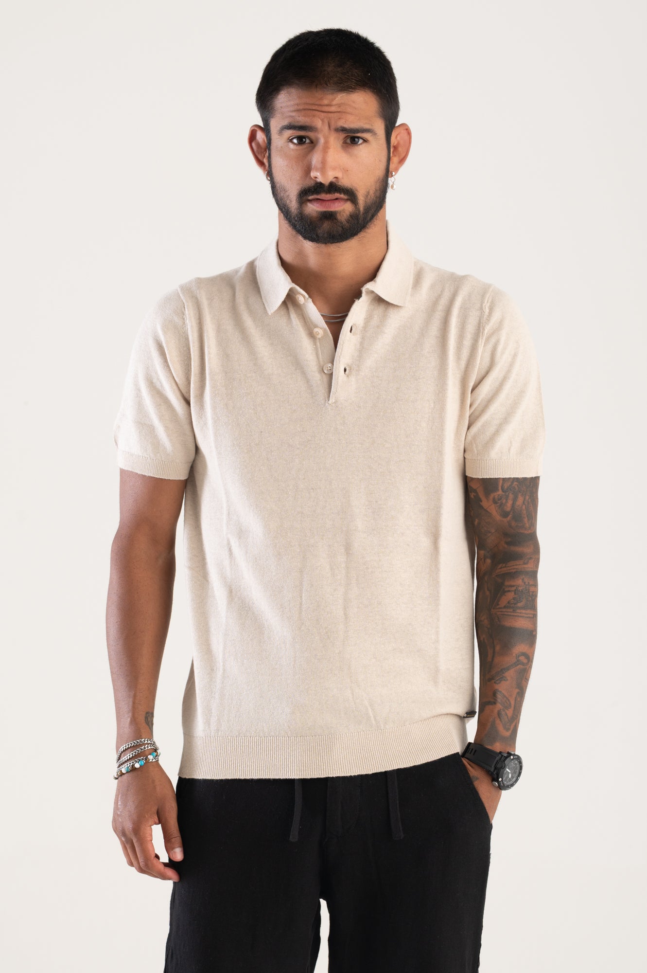 Polo linen/cotton WNB