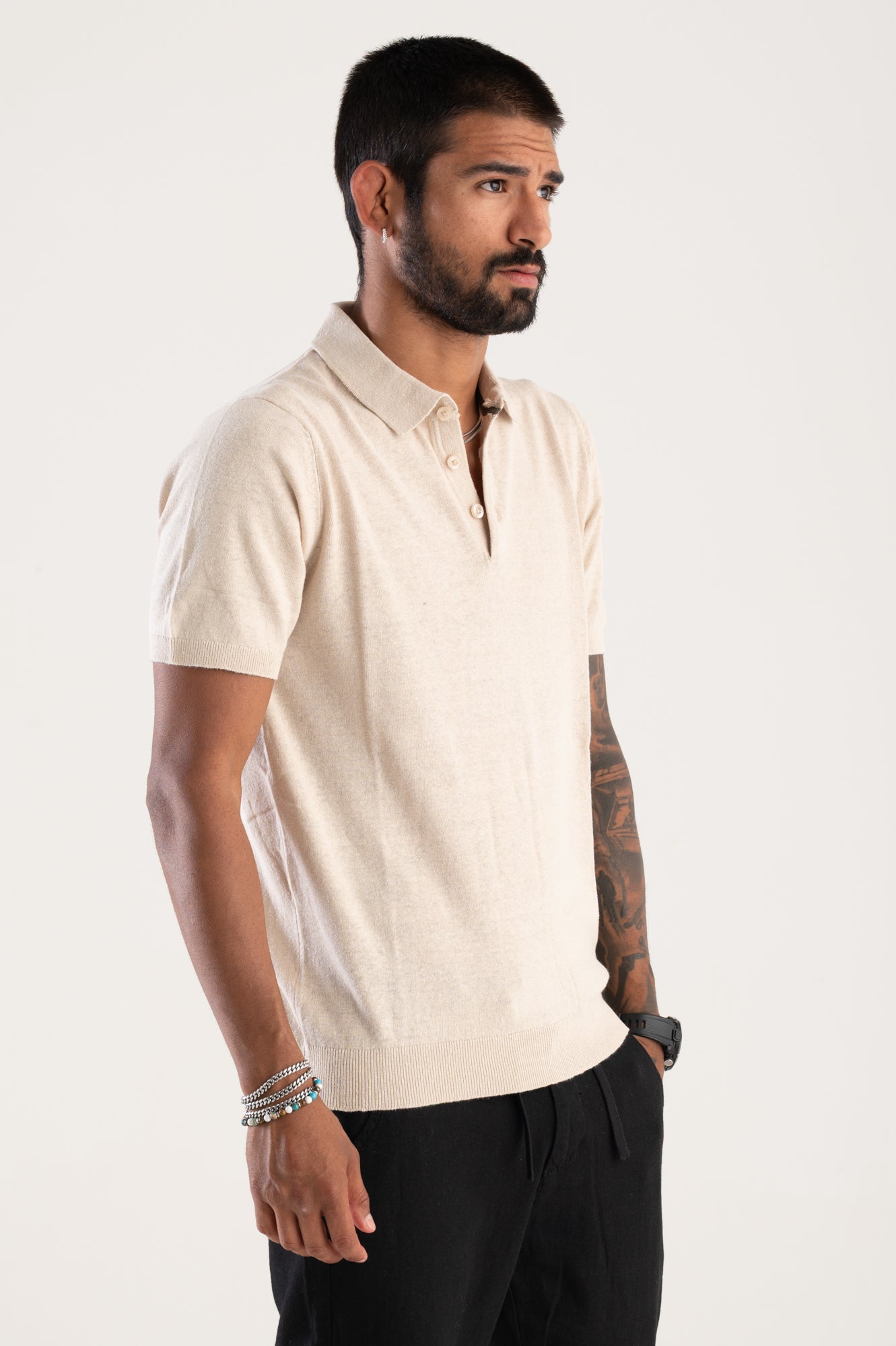 Polo linen/cotton WNB