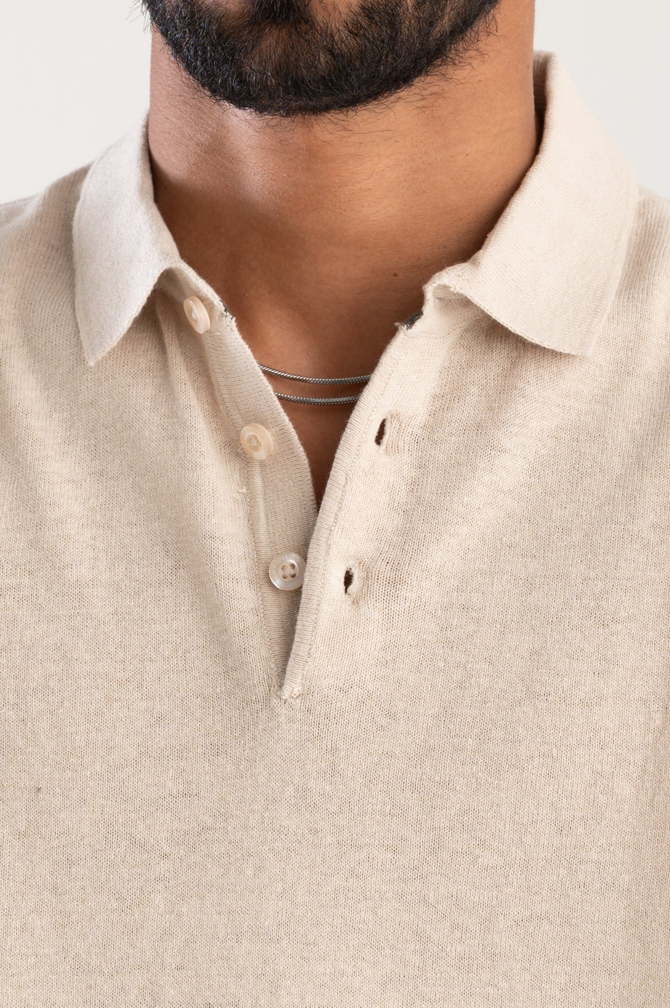 Polo linen/cotton WNB