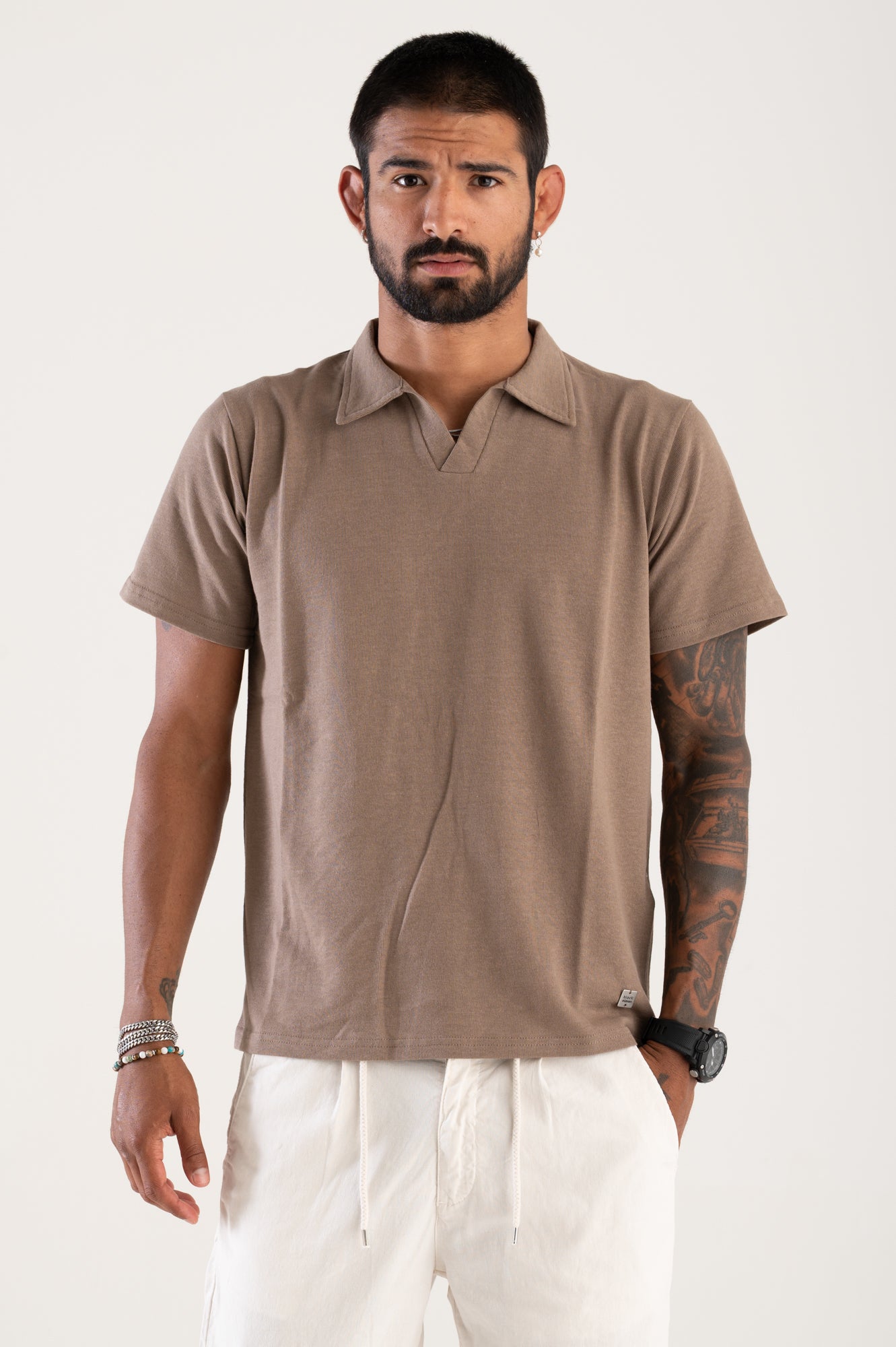 Polo linen cotton Bl11