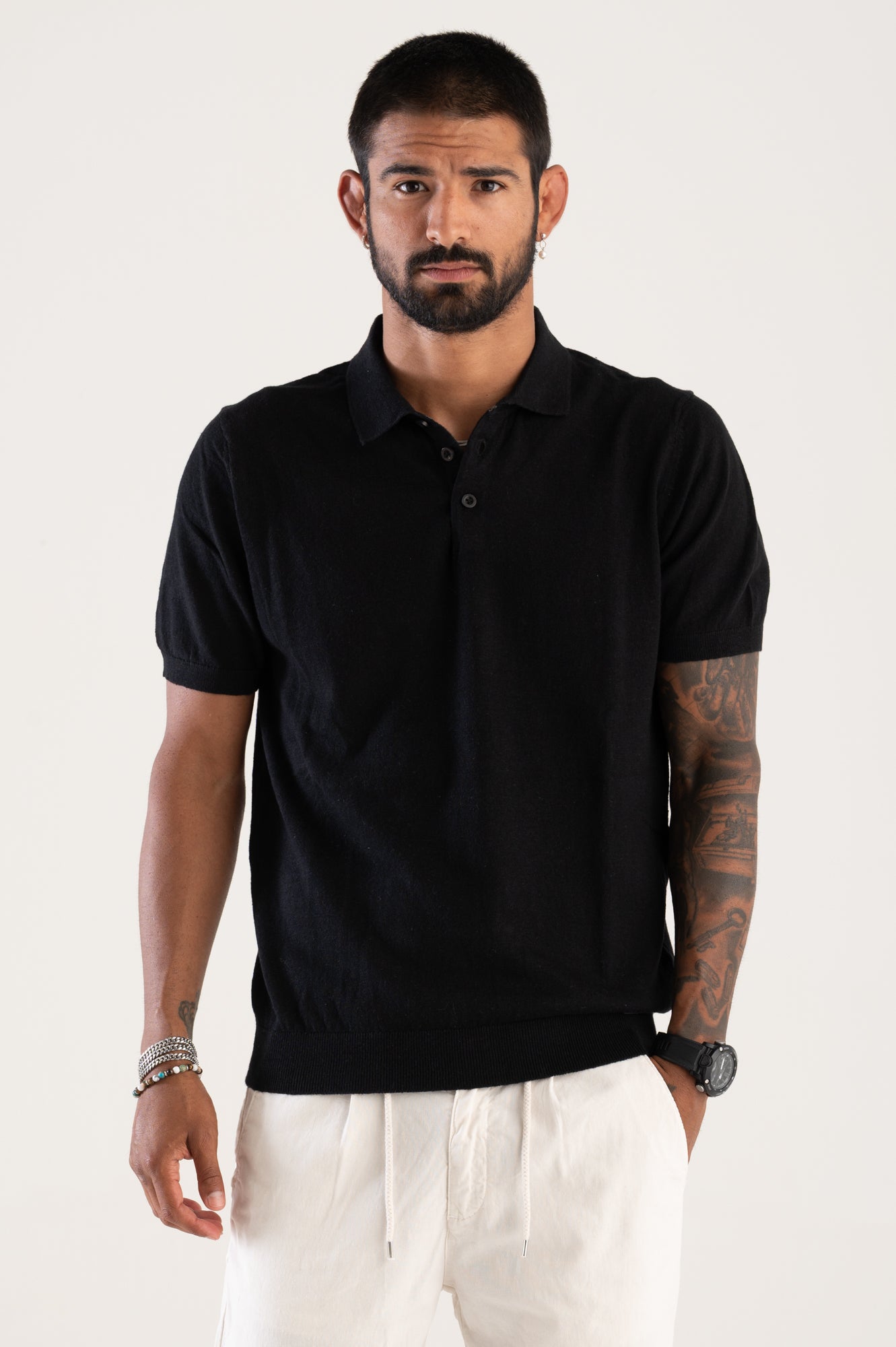 Polo linen/cotton WNB