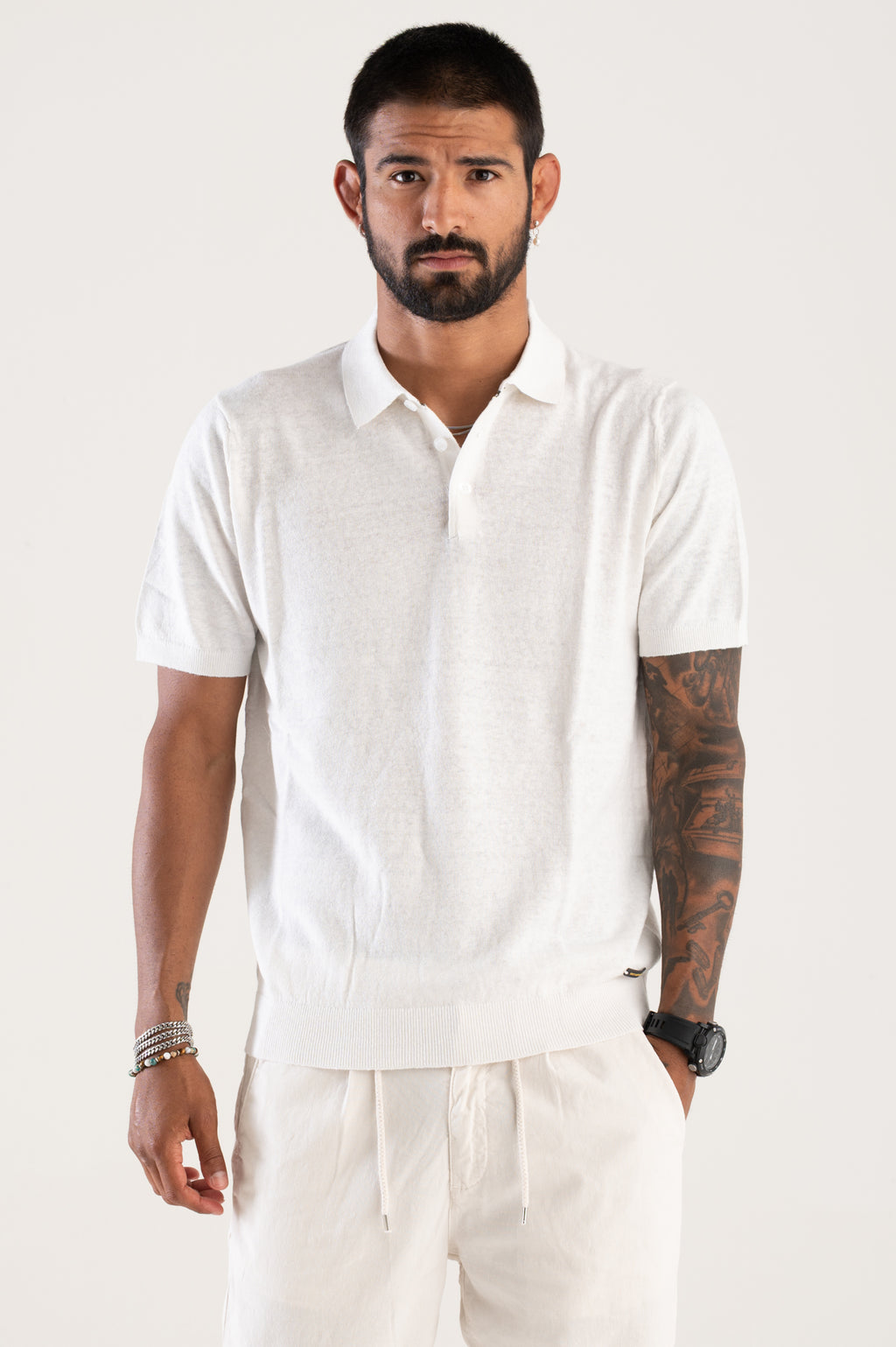 Polo linen/cotton WNB