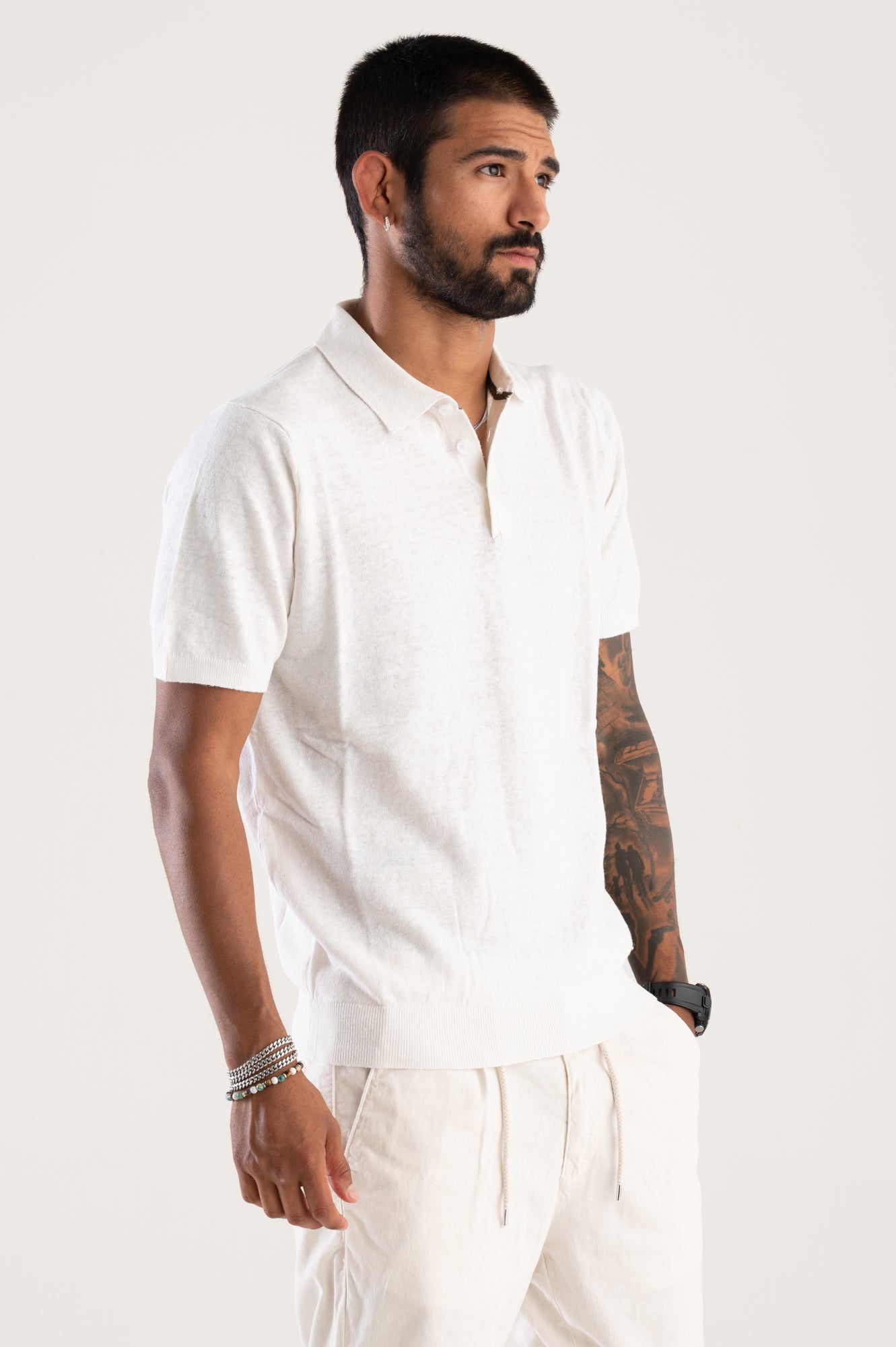 Polo linen/cotton WNB