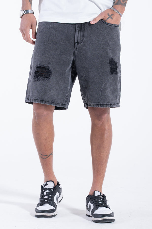 Dark Denim Shorts