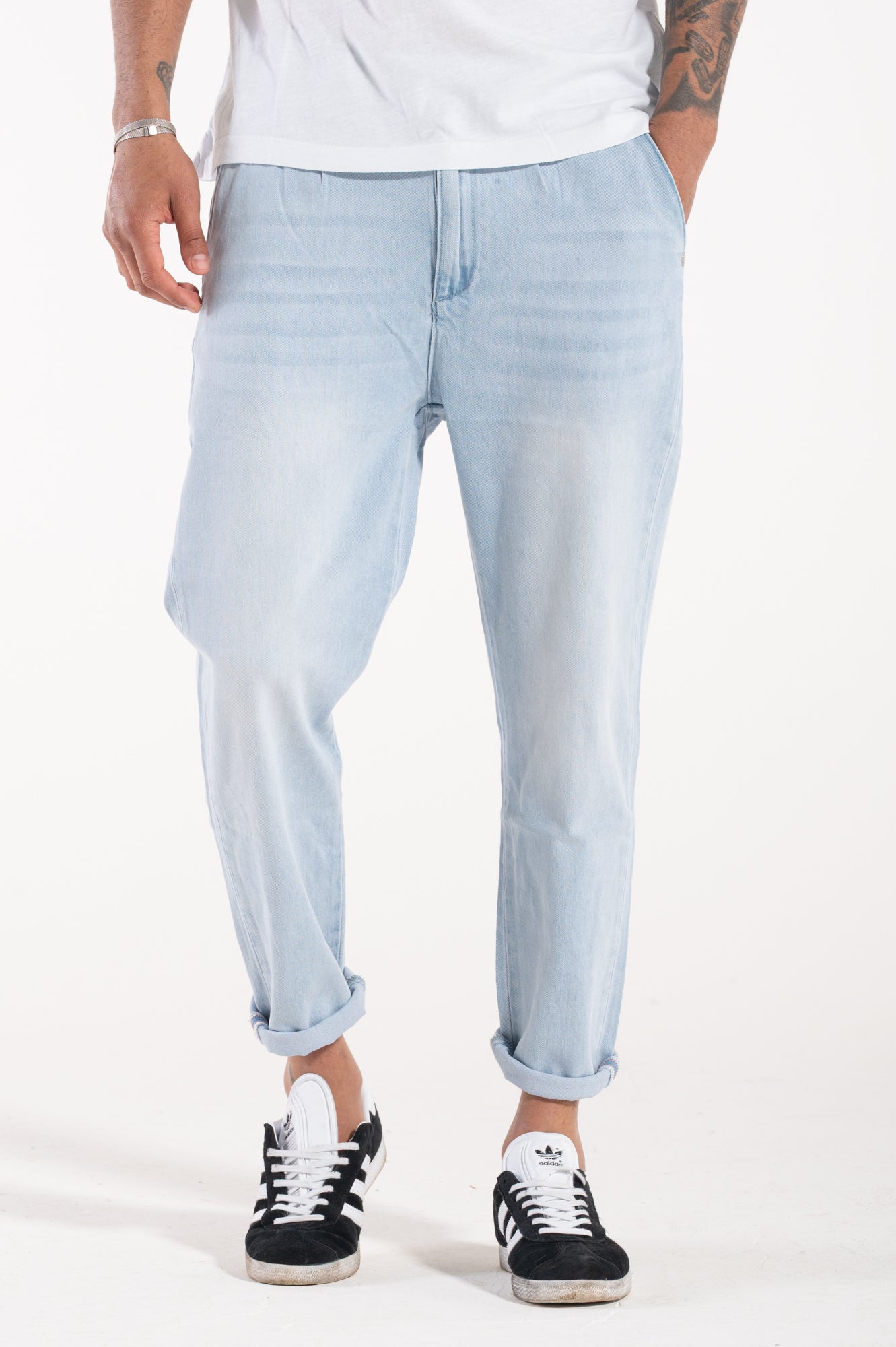 Pantalaccio in denim light blue