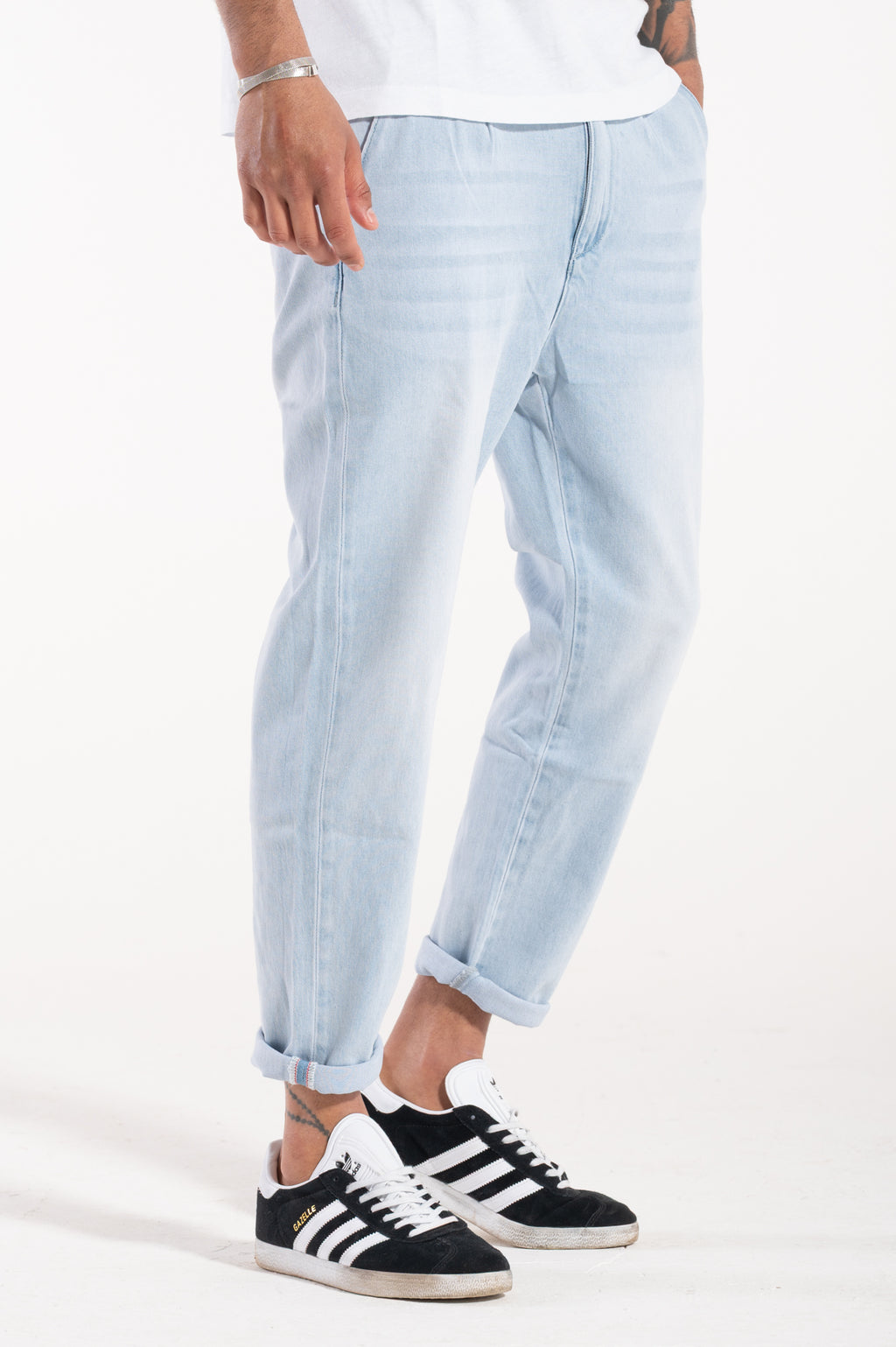 Pantalaccio in denim light blue