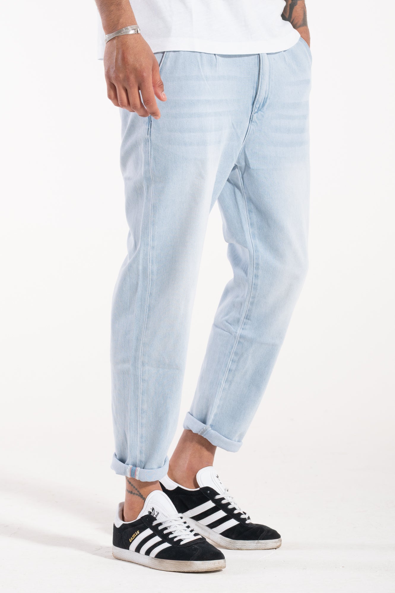 Pantalaccio in denim light blue