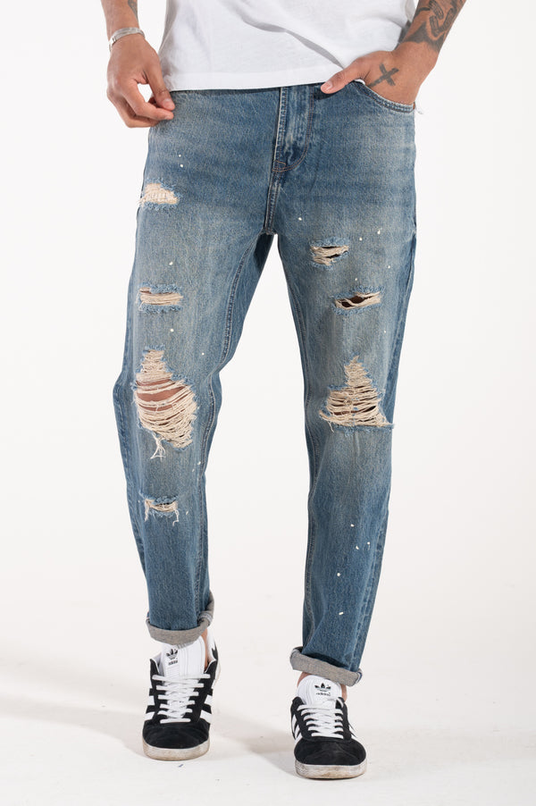 Painted denim