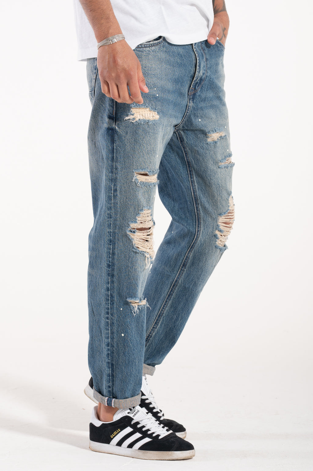 Painted denim