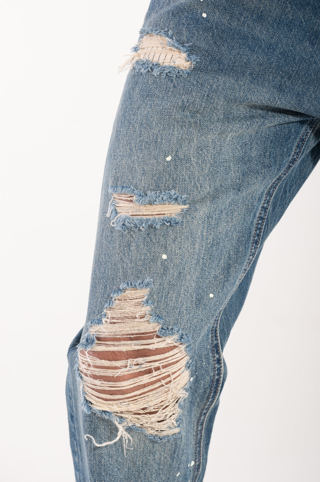 Painted denim