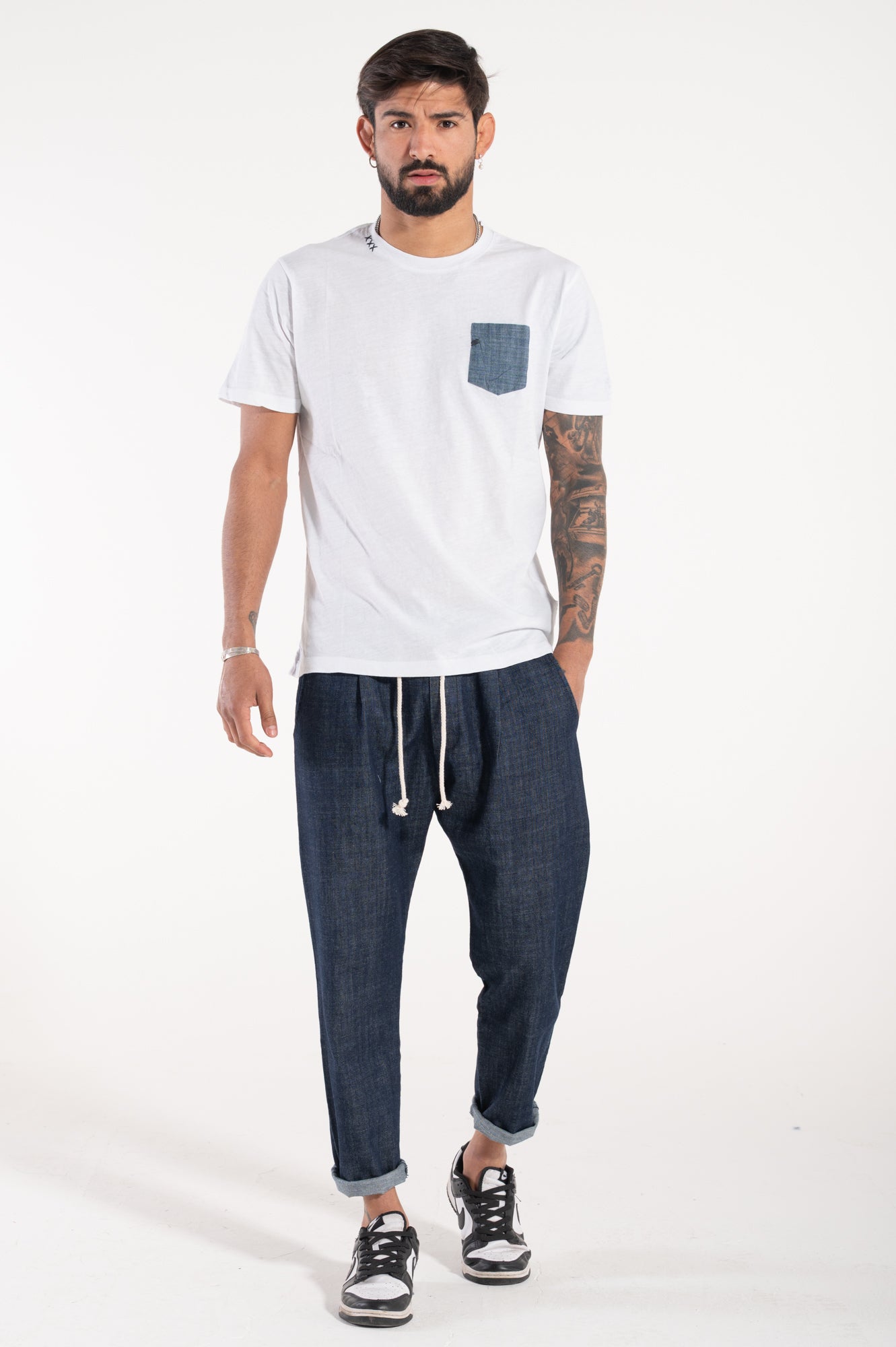 Tee taschino denim