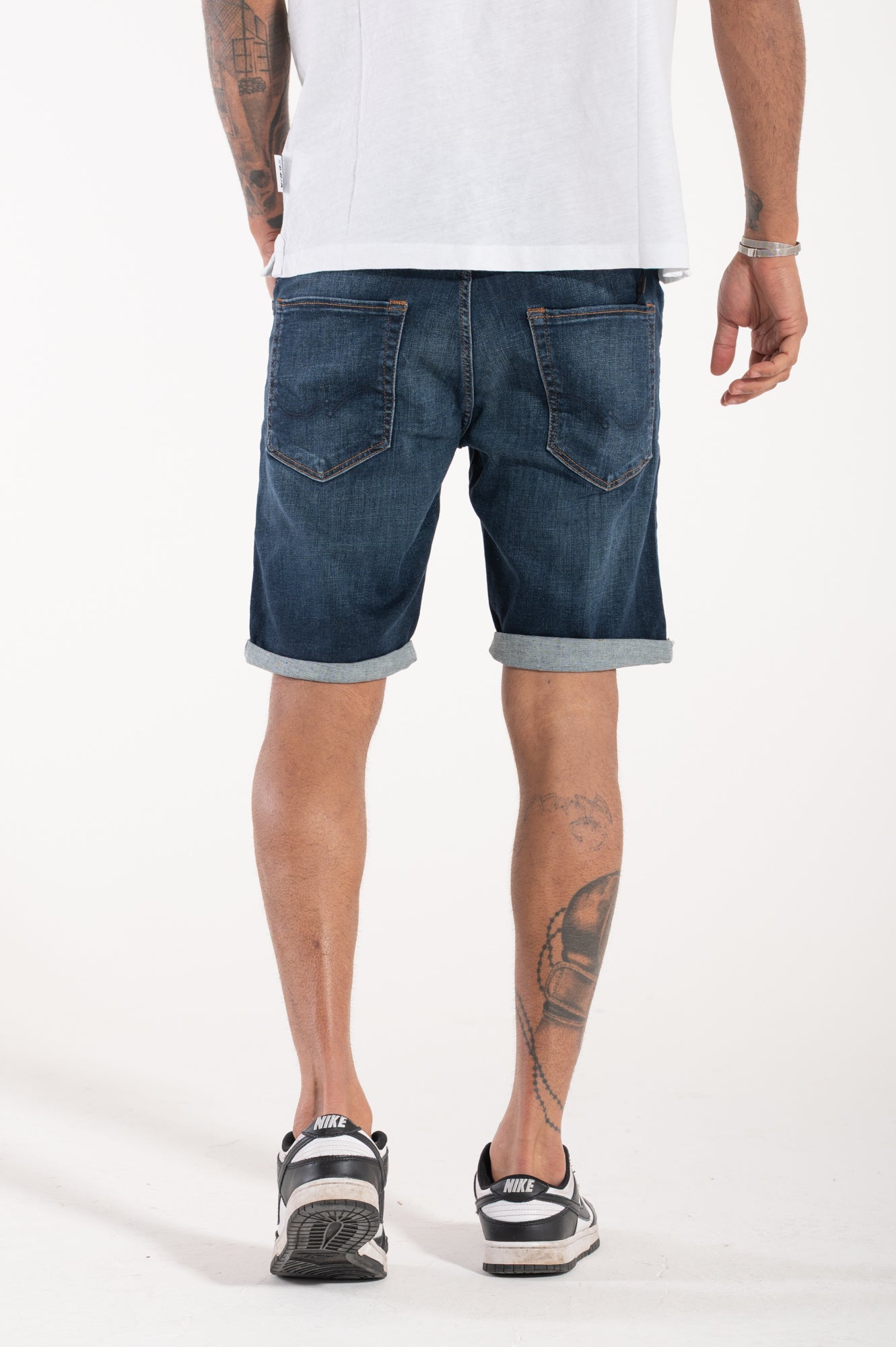 JJ Rick short dark blue denim