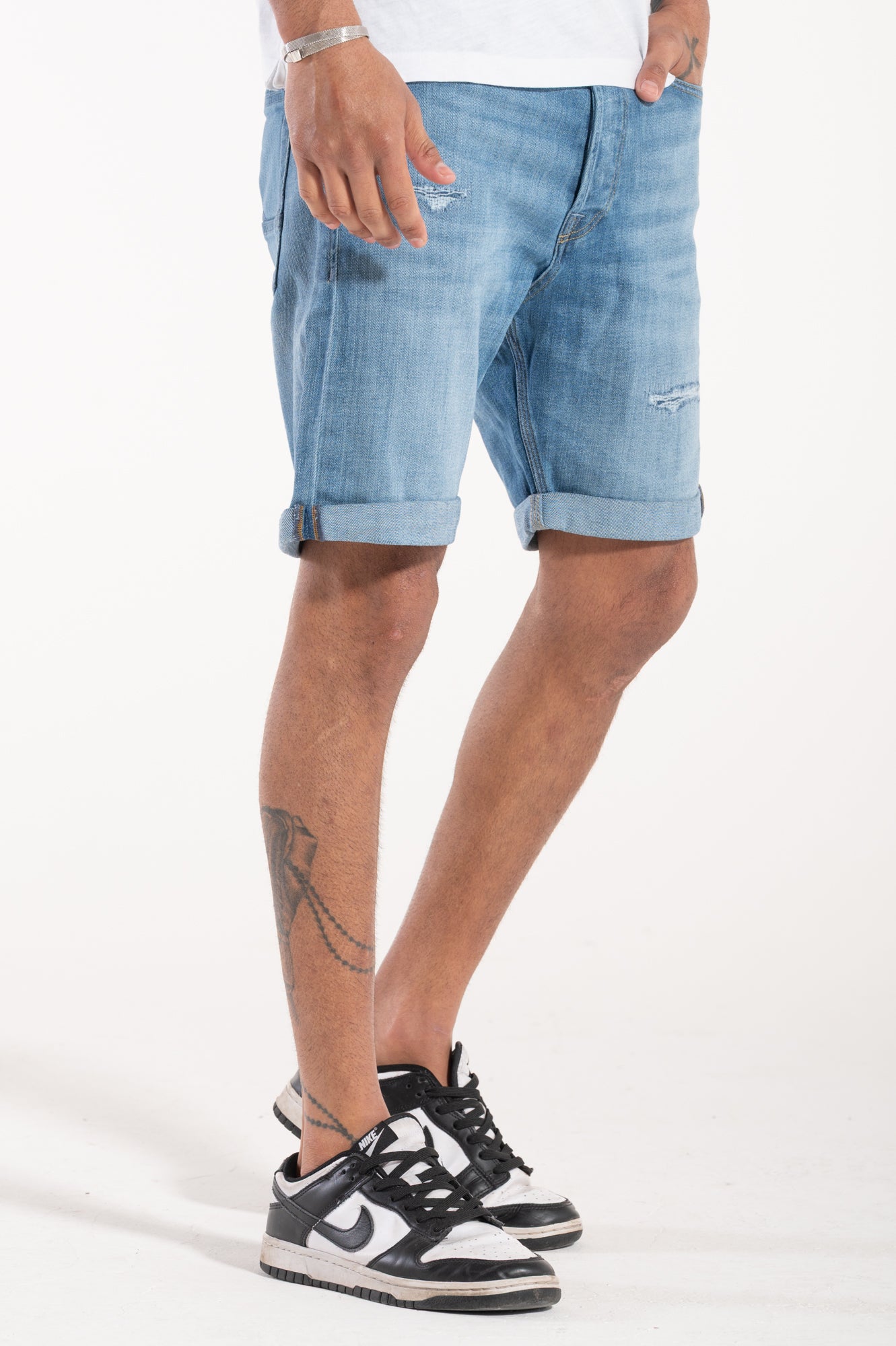 Chris Wood denim shorts