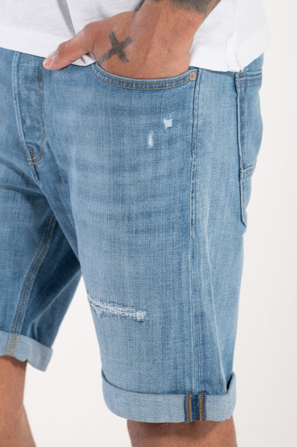 Chris Wood denim shorts